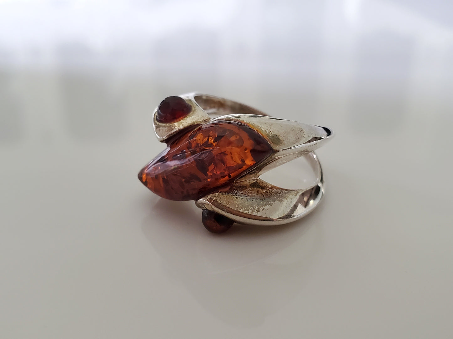 Sterling Silver Baltic Amber Ring