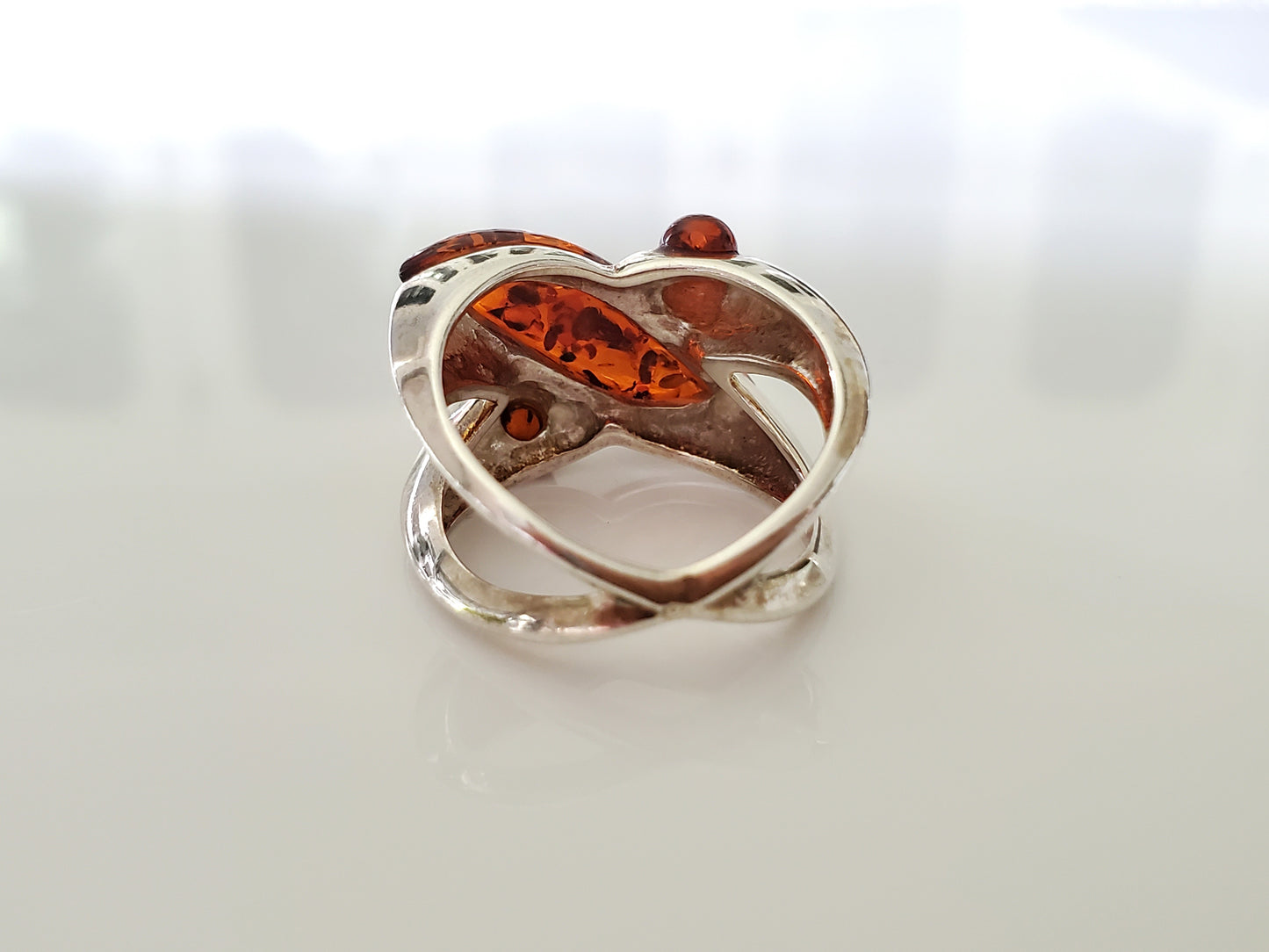 Sterling Silver Baltic Amber Ring