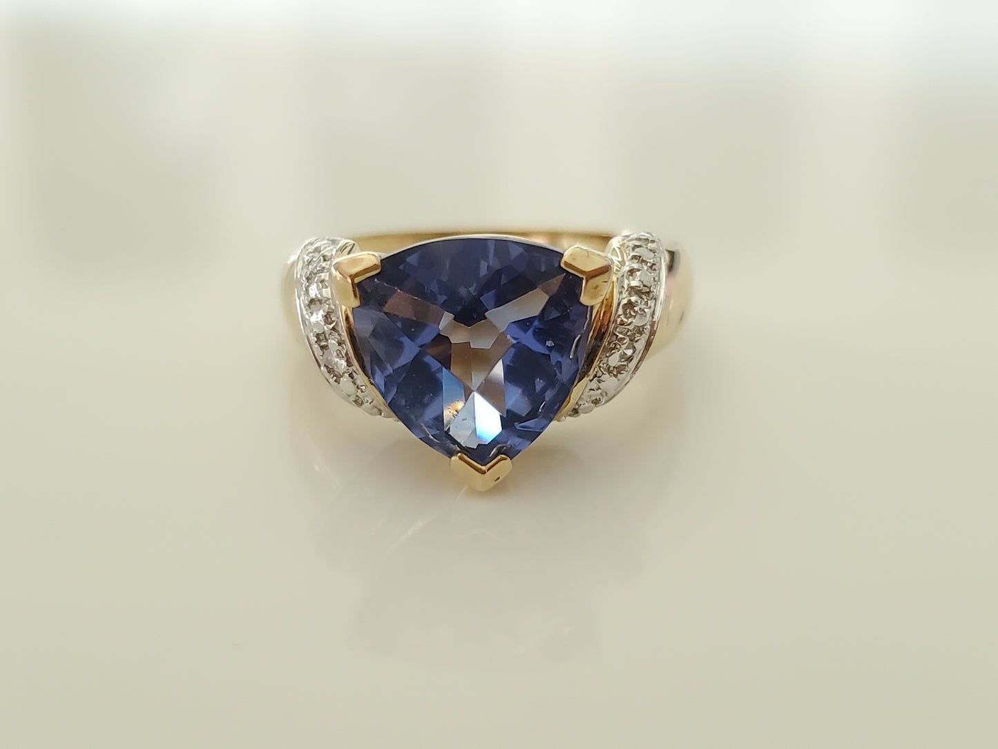 Vintage Ross Simon Blue Stone Sterling Ring