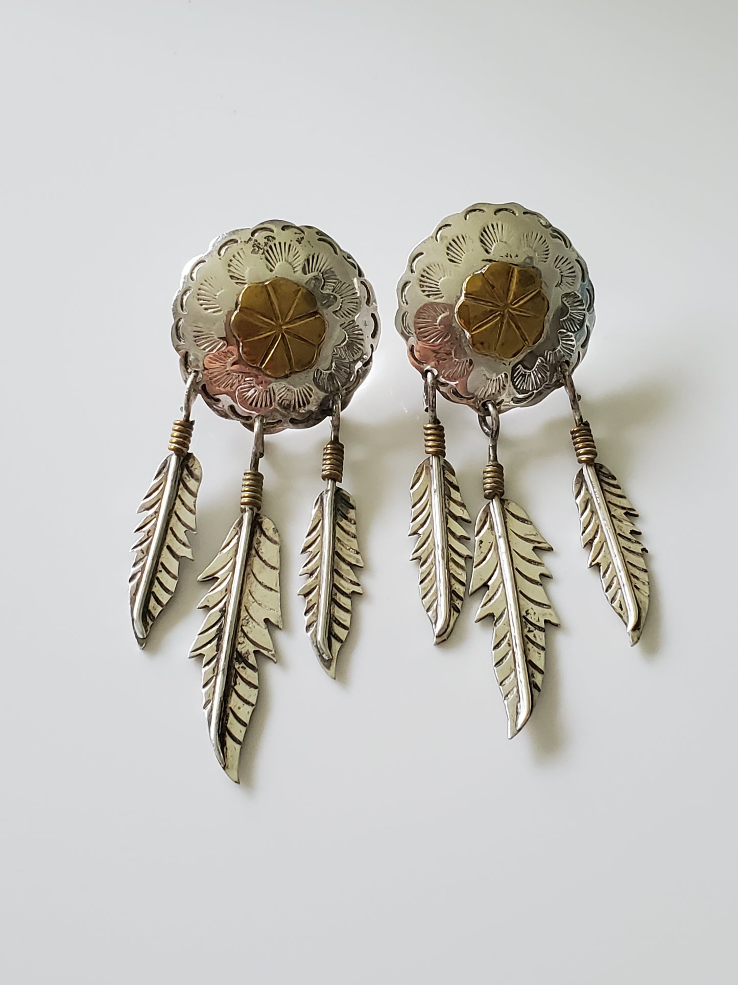 Sterling Silver Vintage Dream Catchers Post Earrings by Two Trees