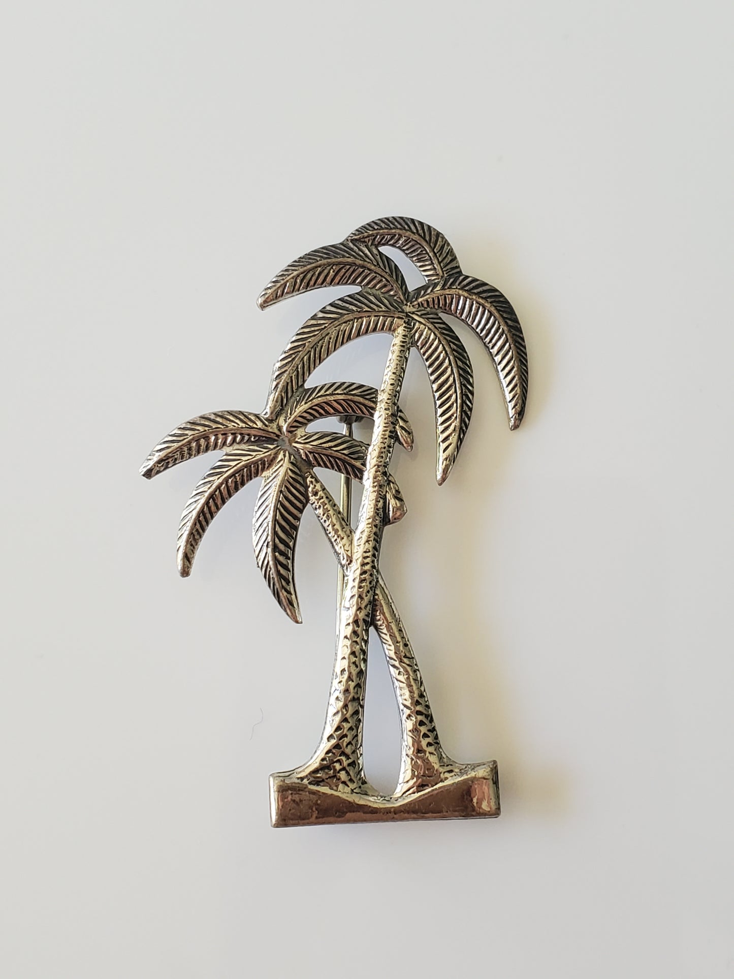 Vintage Beau Sterling Palm Tree Pin Brooch