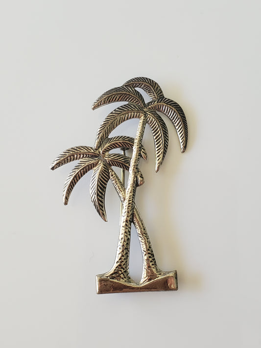 Vintage Beau Sterling Palm Tree Pin Brooch