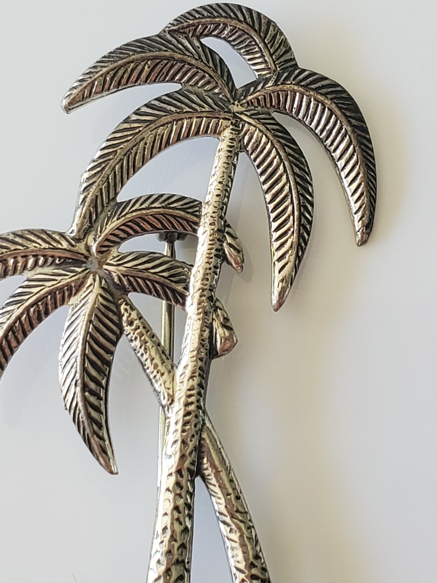 Vintage Beau Sterling Palm Tree Pin Brooch