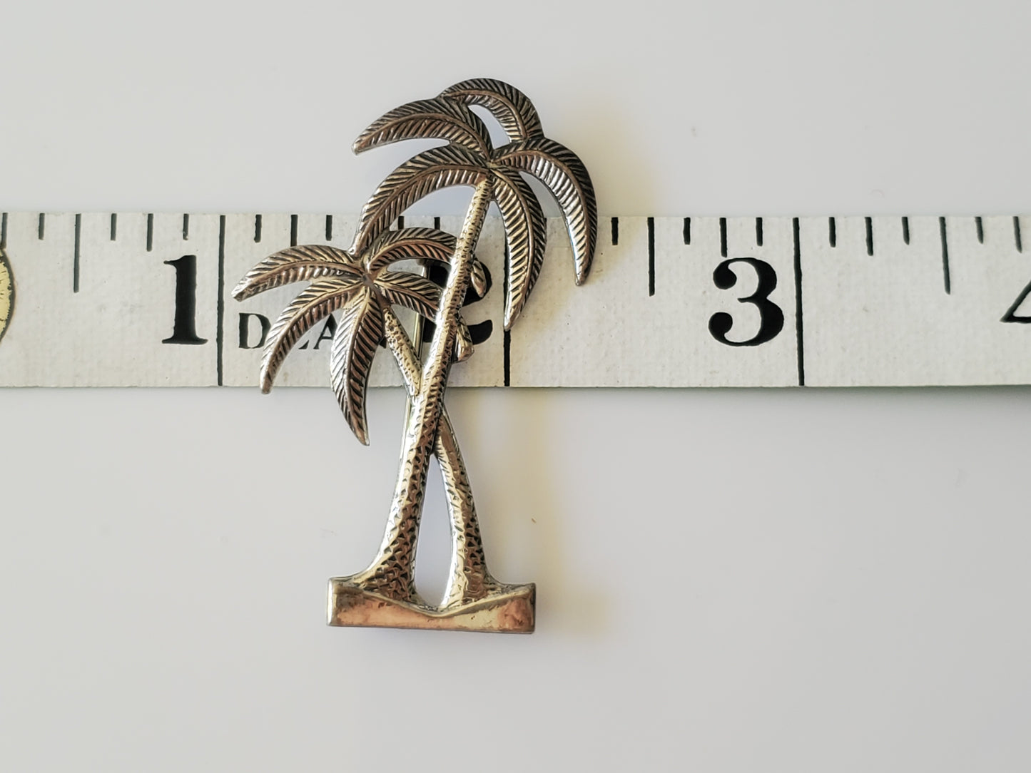 Vintage Beau Sterling Palm Tree Pin Brooch