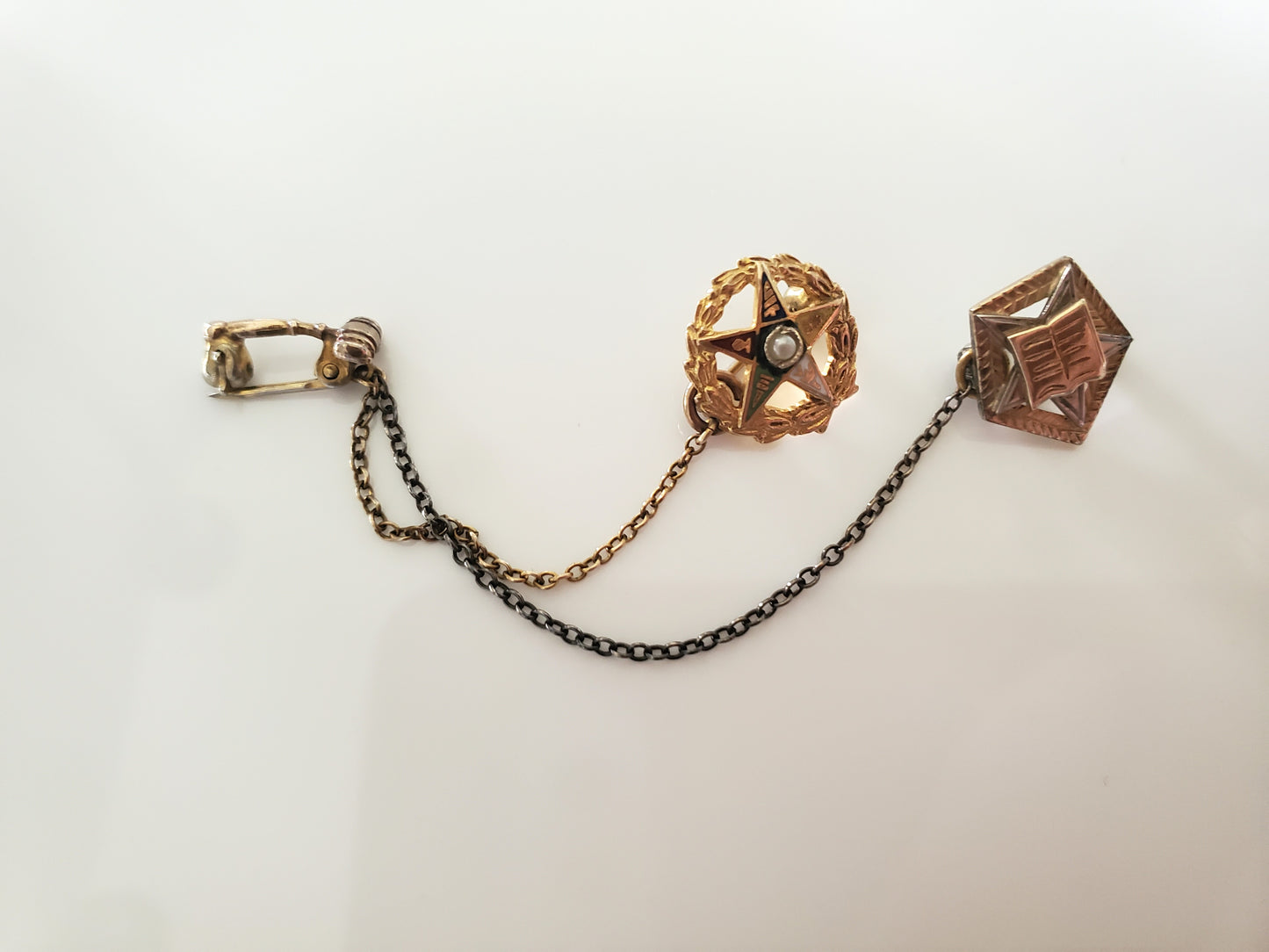 Vintage Order of the Eastern Star Grand Matron Lapel Pin Lot of 3