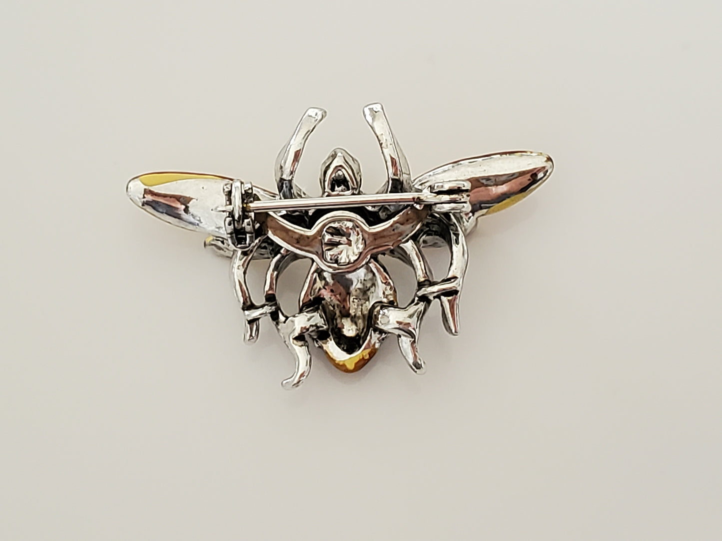 Enamel Metal Bumble Bee Brooch