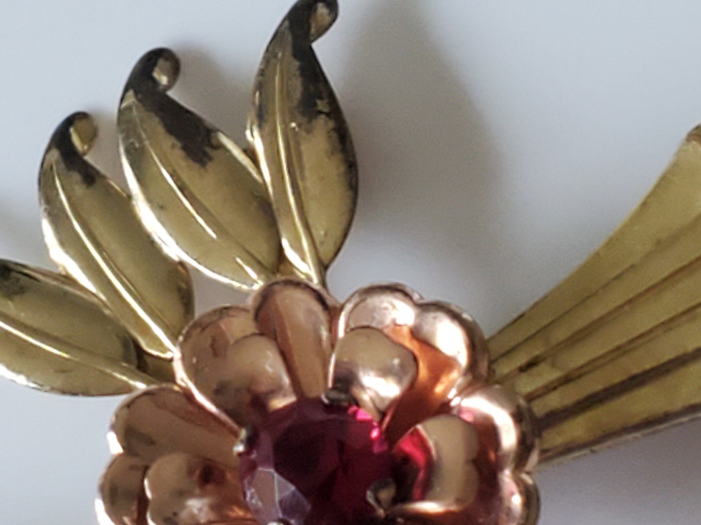 Vintage 1940s Gold-fill Harry Iskin Floral Brooch