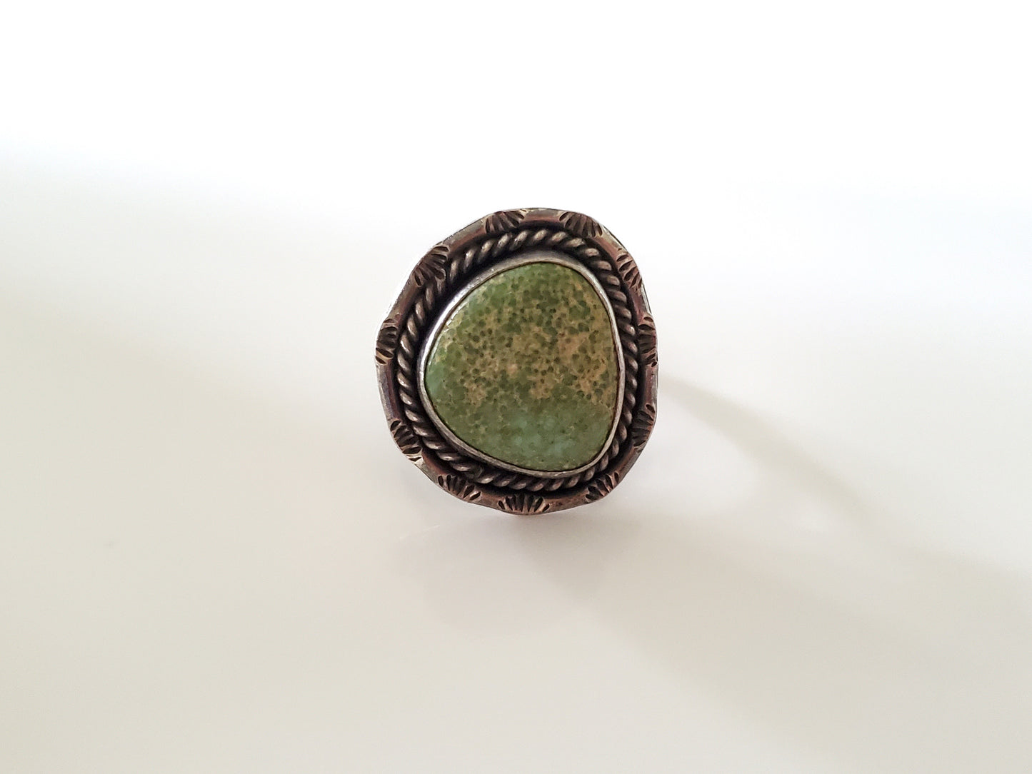 Vintage Green Turquoise Ring