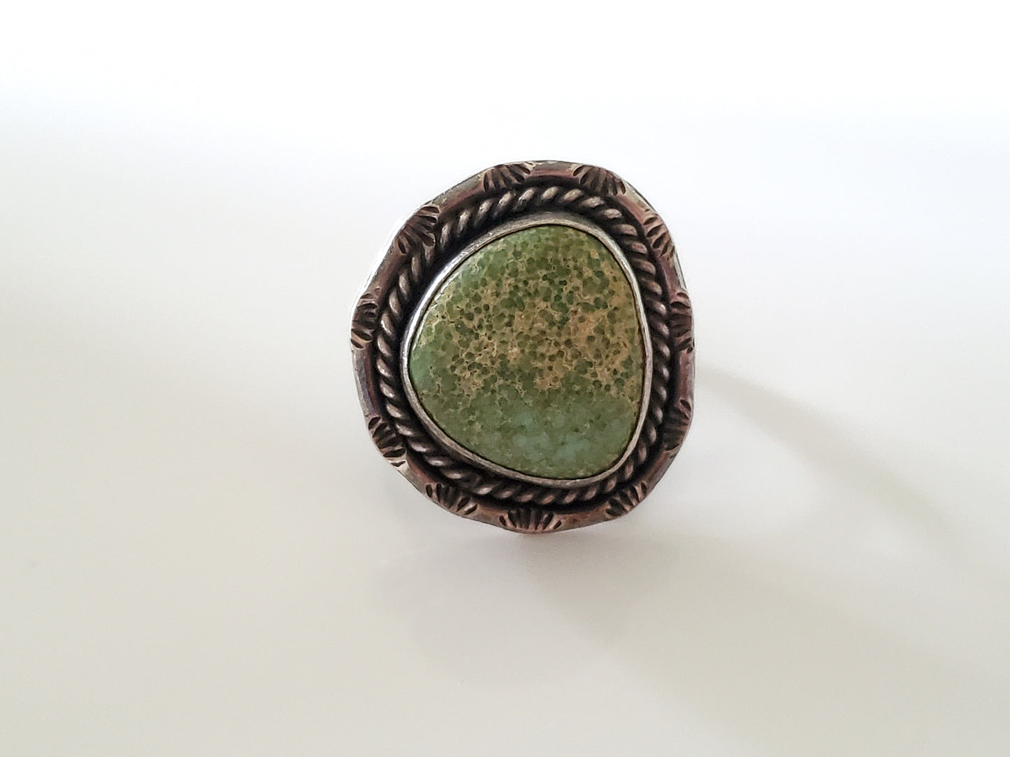 Vintage Green Turquoise Ring