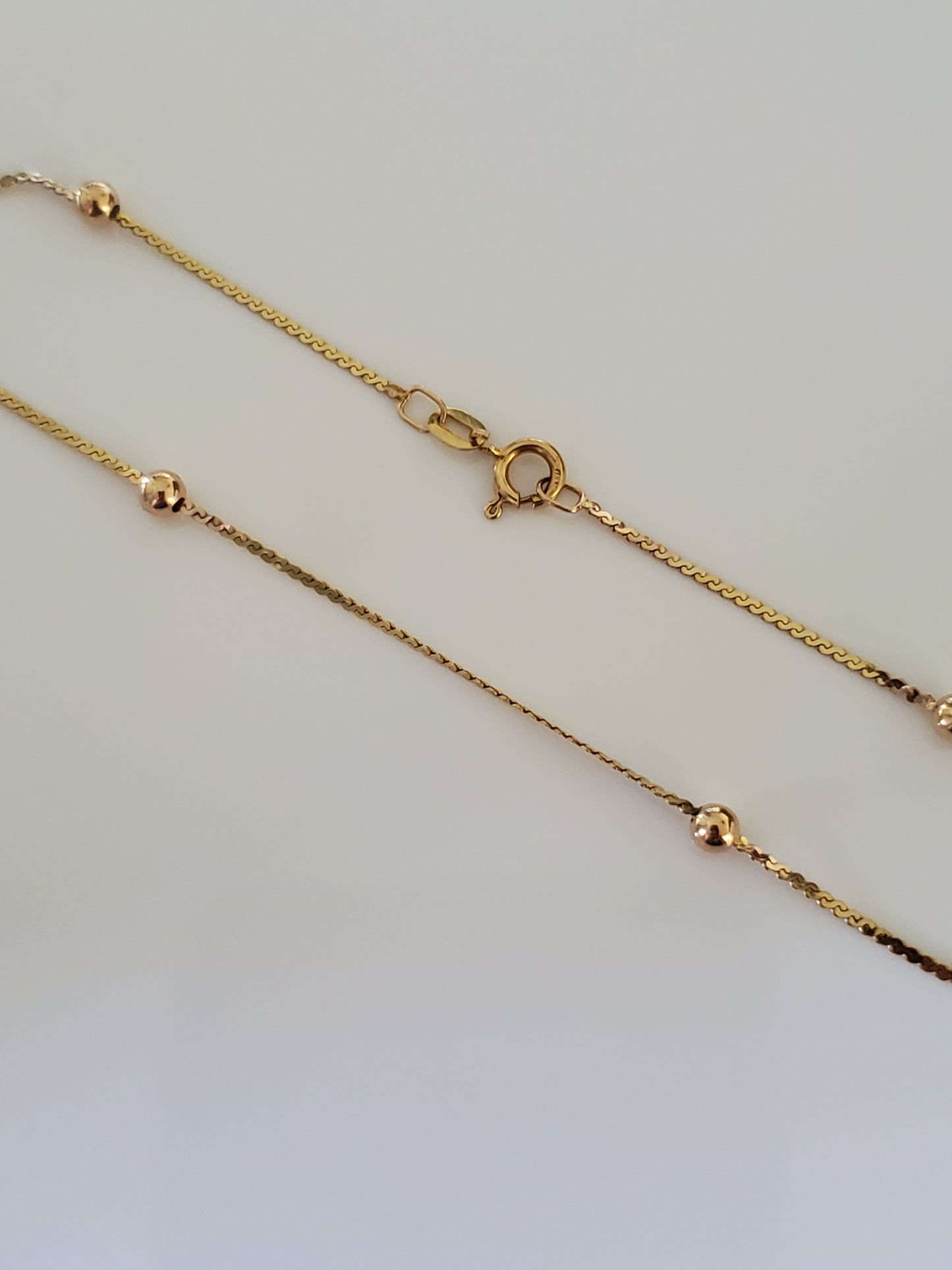 Dainty 14K Gold Beaded Bracelet