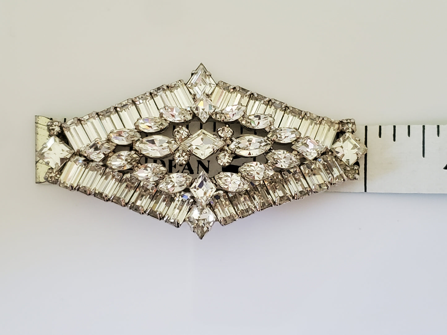 Vintage Mid-Century Large Weiss Rhinestone Brooch