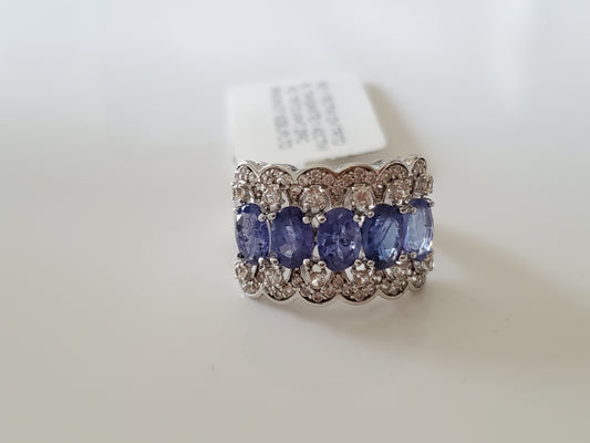 Tanzanite Sterling Silver Ring