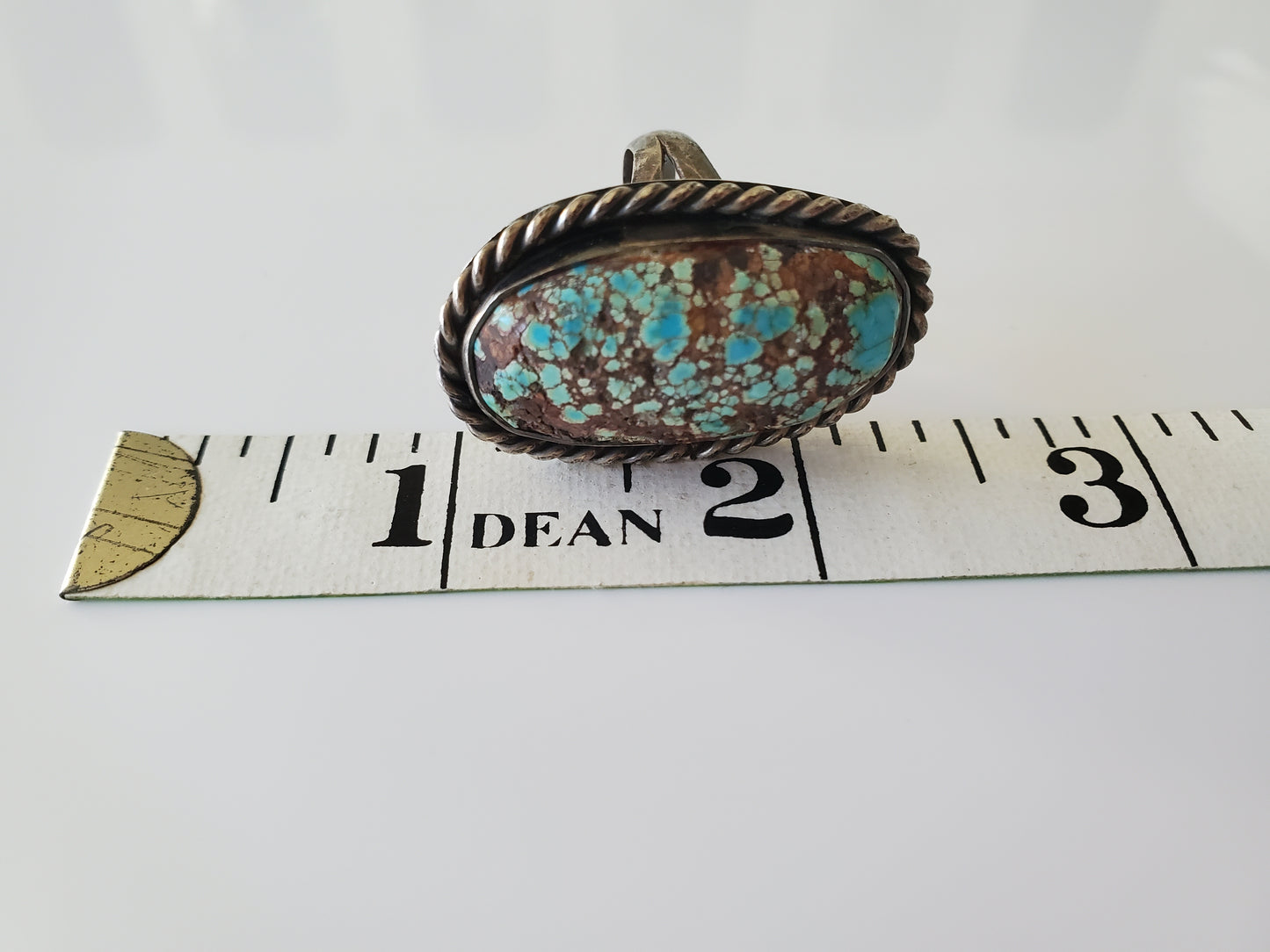 Vintage Large Blue Turquoise Statement Ring