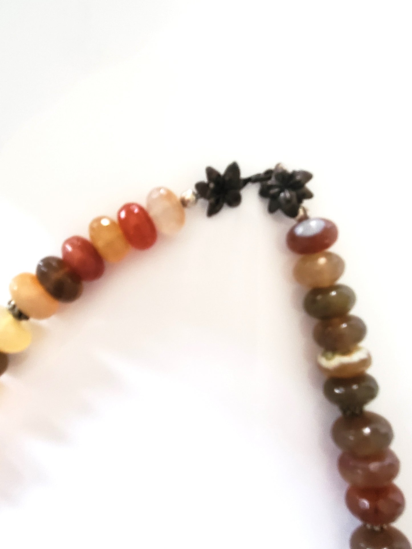 Faceted Red Sardonyx Choker Necklace