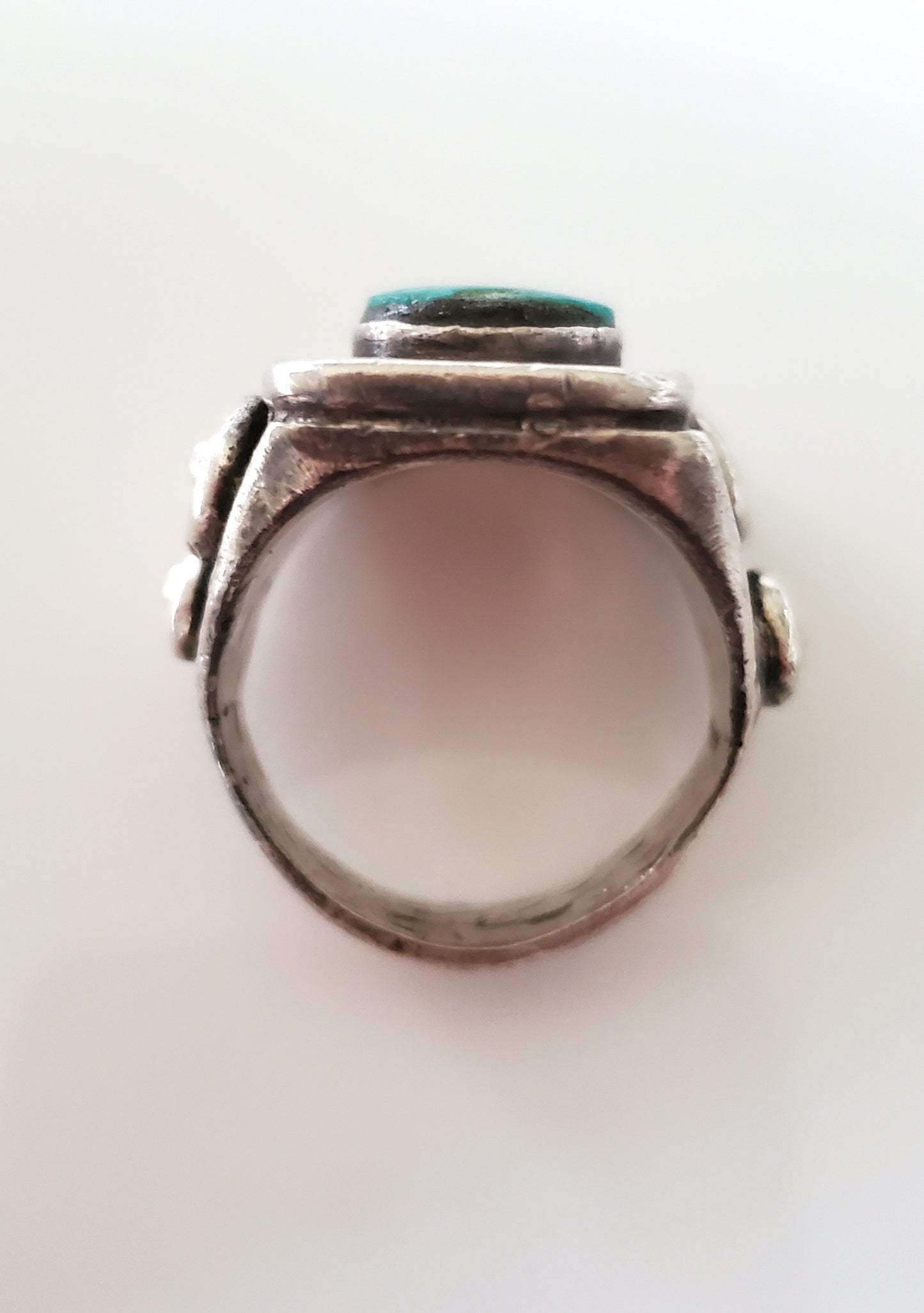 Vintage Native American Repose Shadow Box Men’s Ring