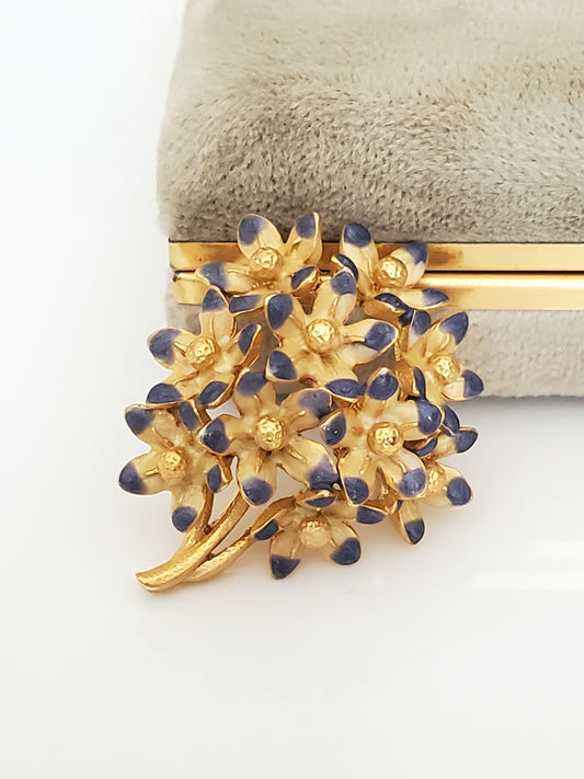 Vintage Joan Rivers Floral Bouquet Pin Brooch
