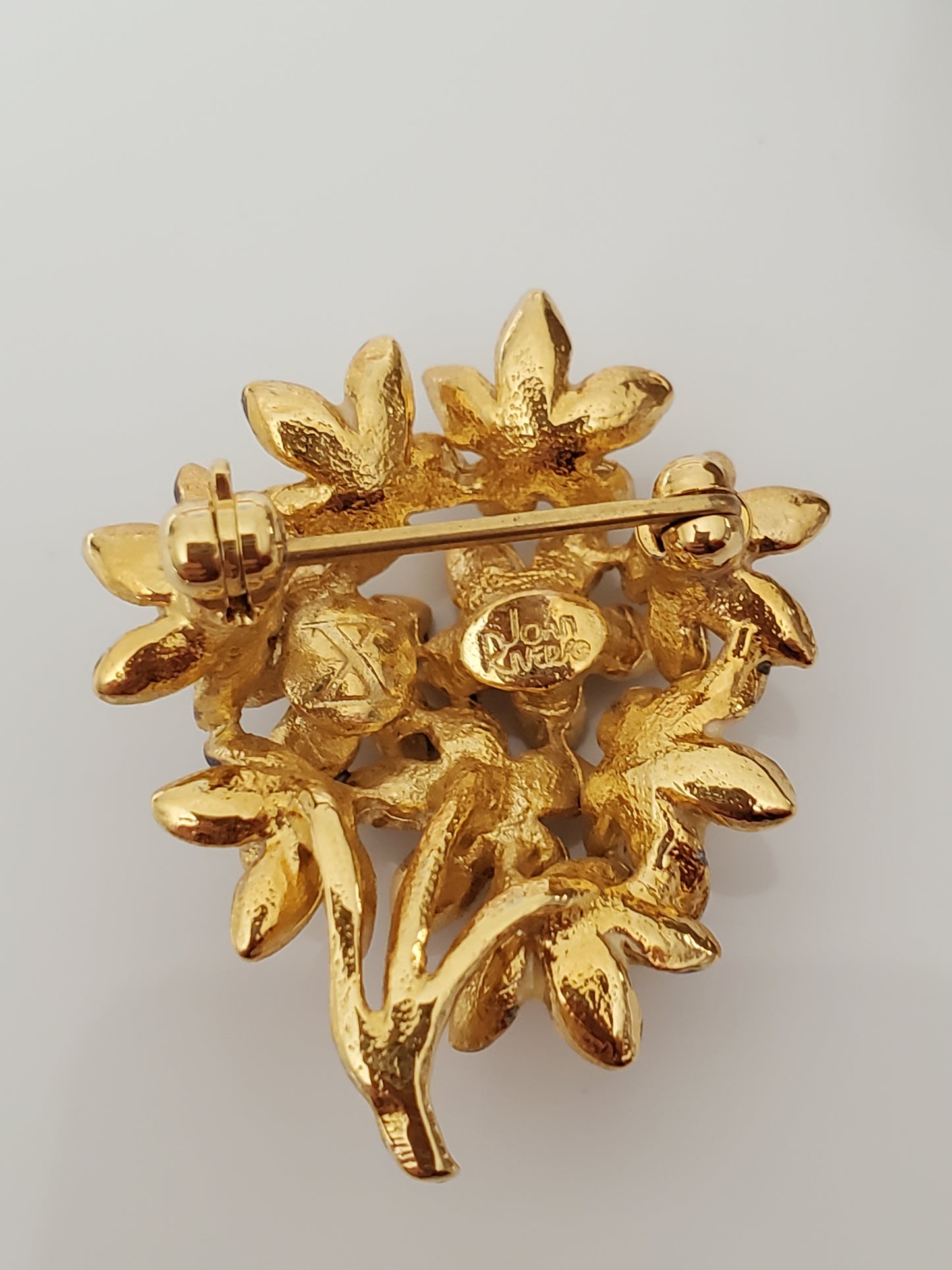 Vintage Joan Rivers Floral Bouquet Pin Brooch