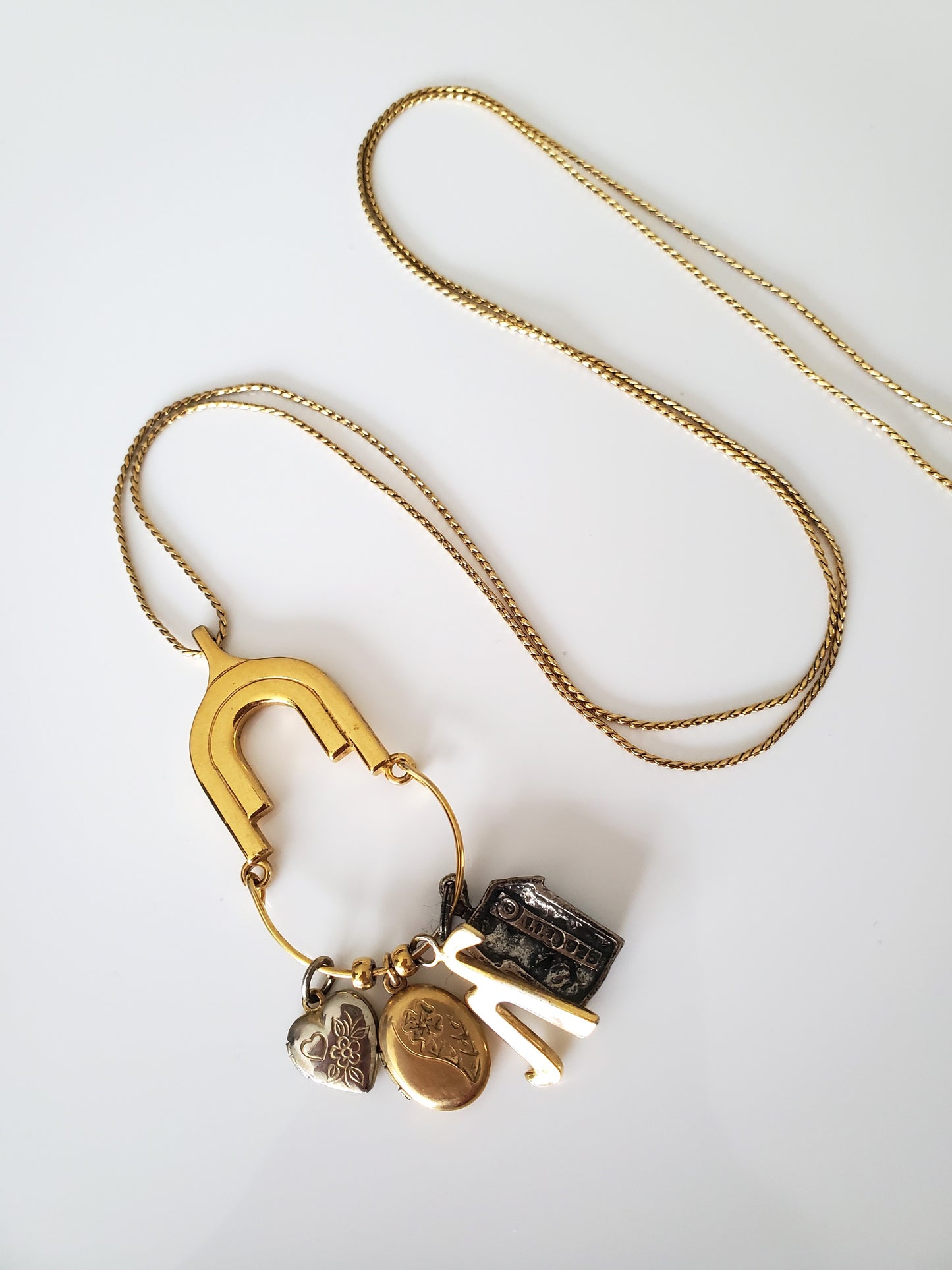 Vintage Monet Designer Charm Necklace