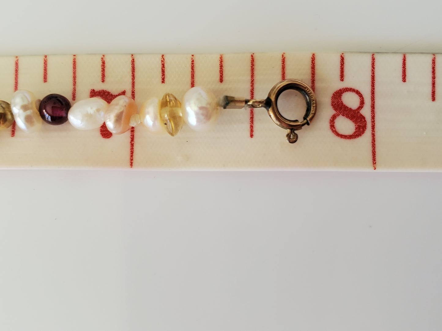 Vintage Freshwater Seed Pearl with Beads and Gold-fill clasp