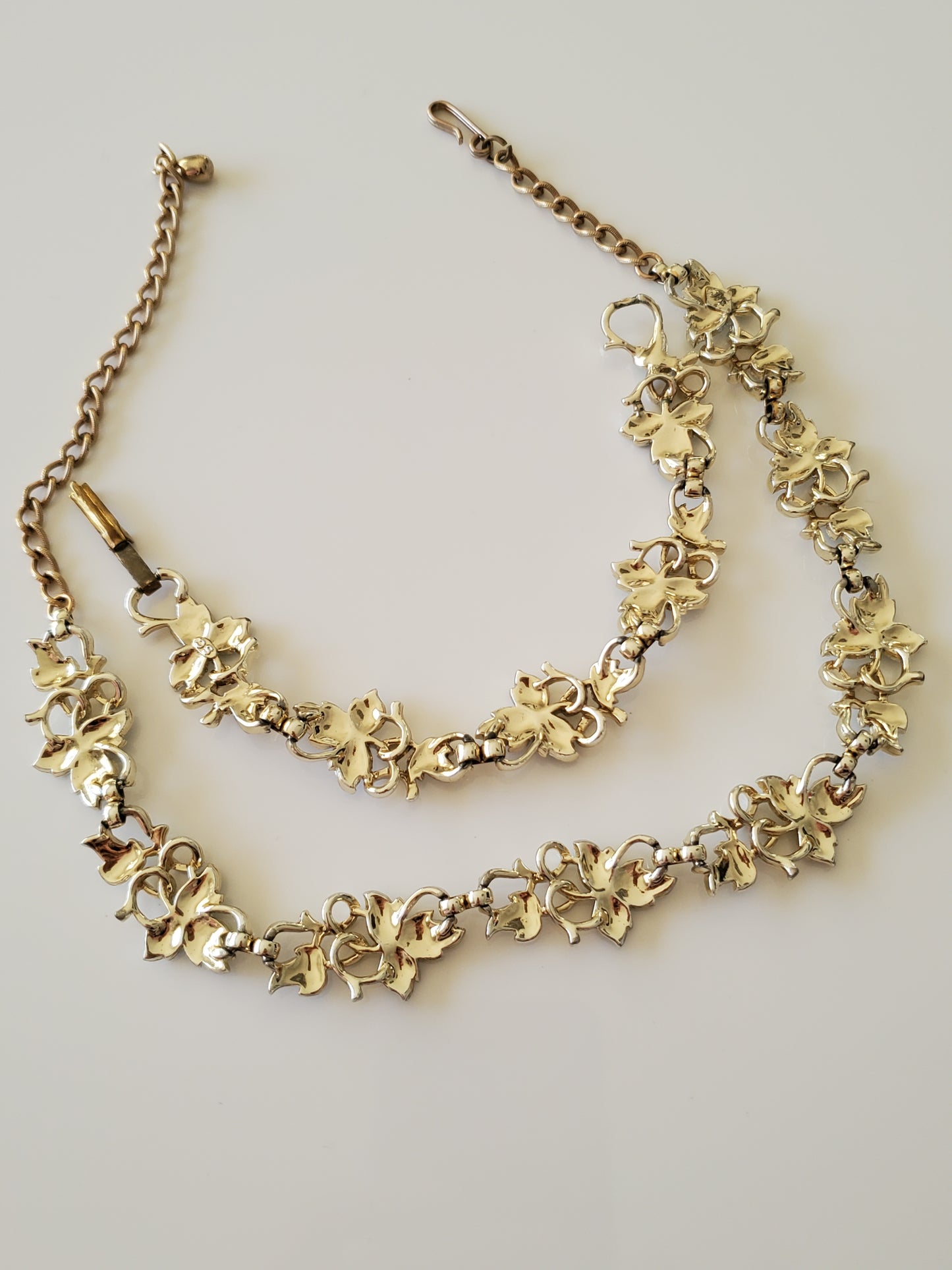 Vintage Maple Leaf Necklace and Bracelet