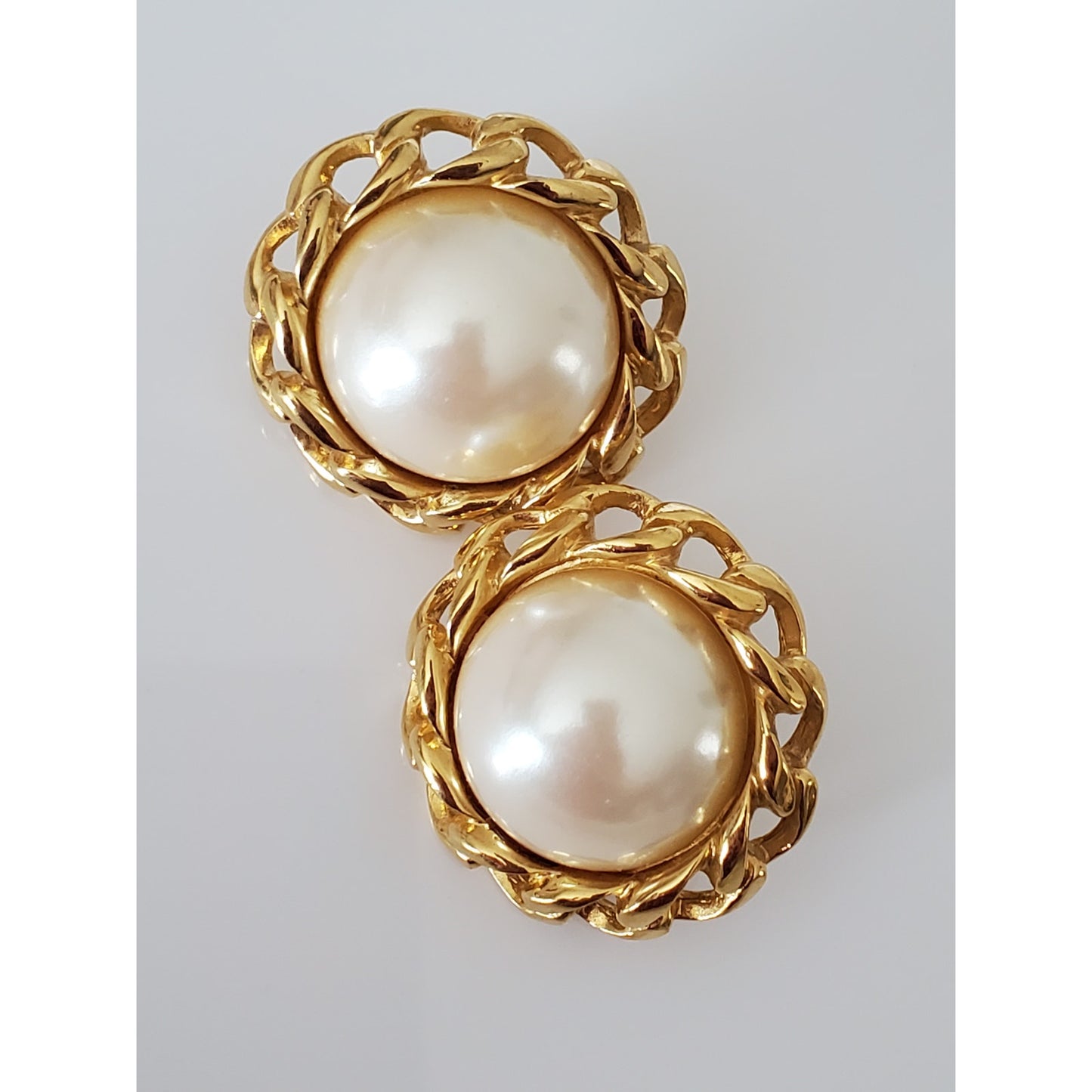 Vintage High Designer Clip On Earring Lot of 4 - Givenchy, Crown Trifari and Richelieu