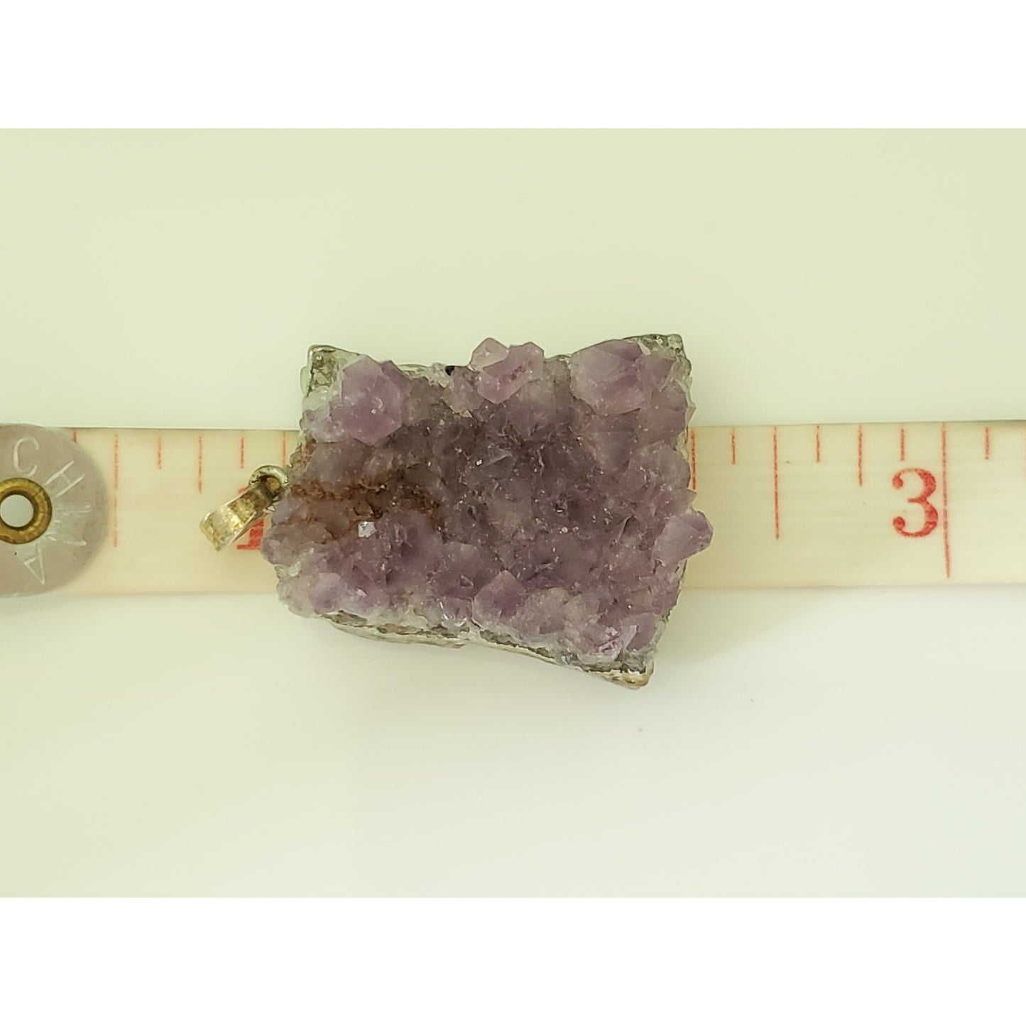 Vintage Raw Amethyst Pendant