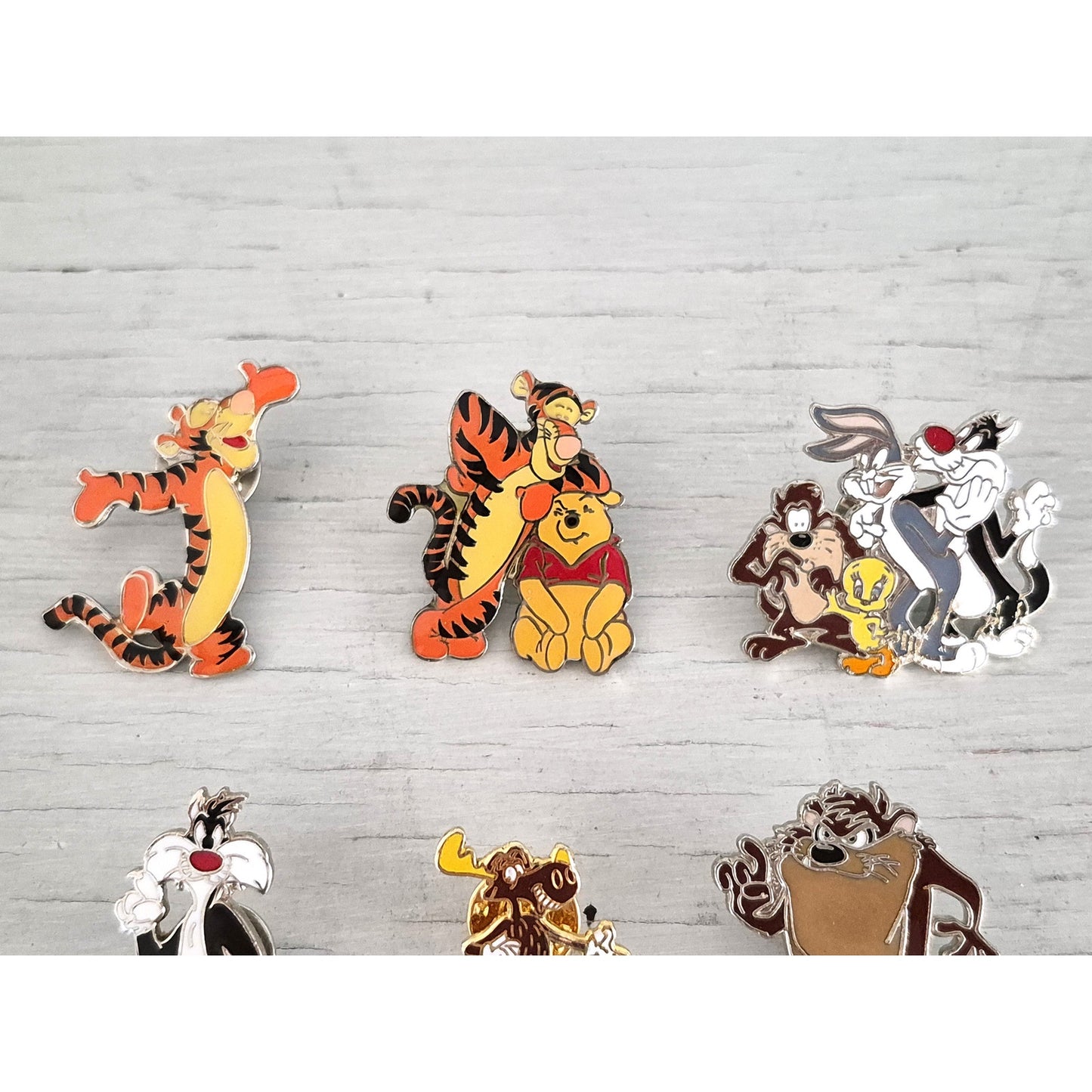Vintage Warner Bros. Looney Tunes and Disney Enamel Lapel Pins