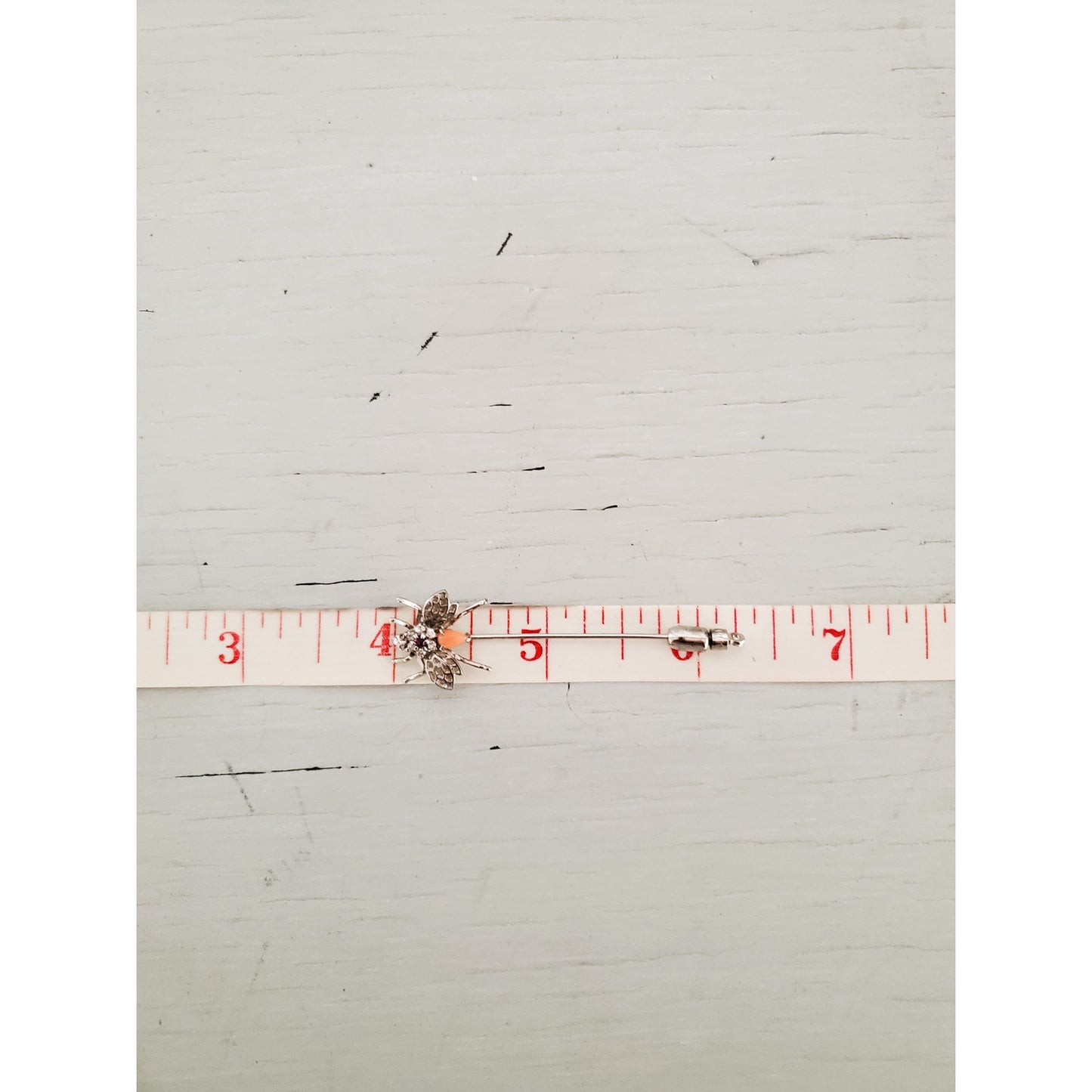 Vintage Silver Tone Bug Stick Pin