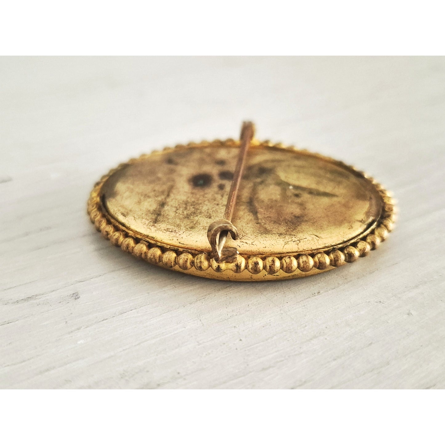 Vintage Antique C-Clasp Victorian Georgian Lady Brooch