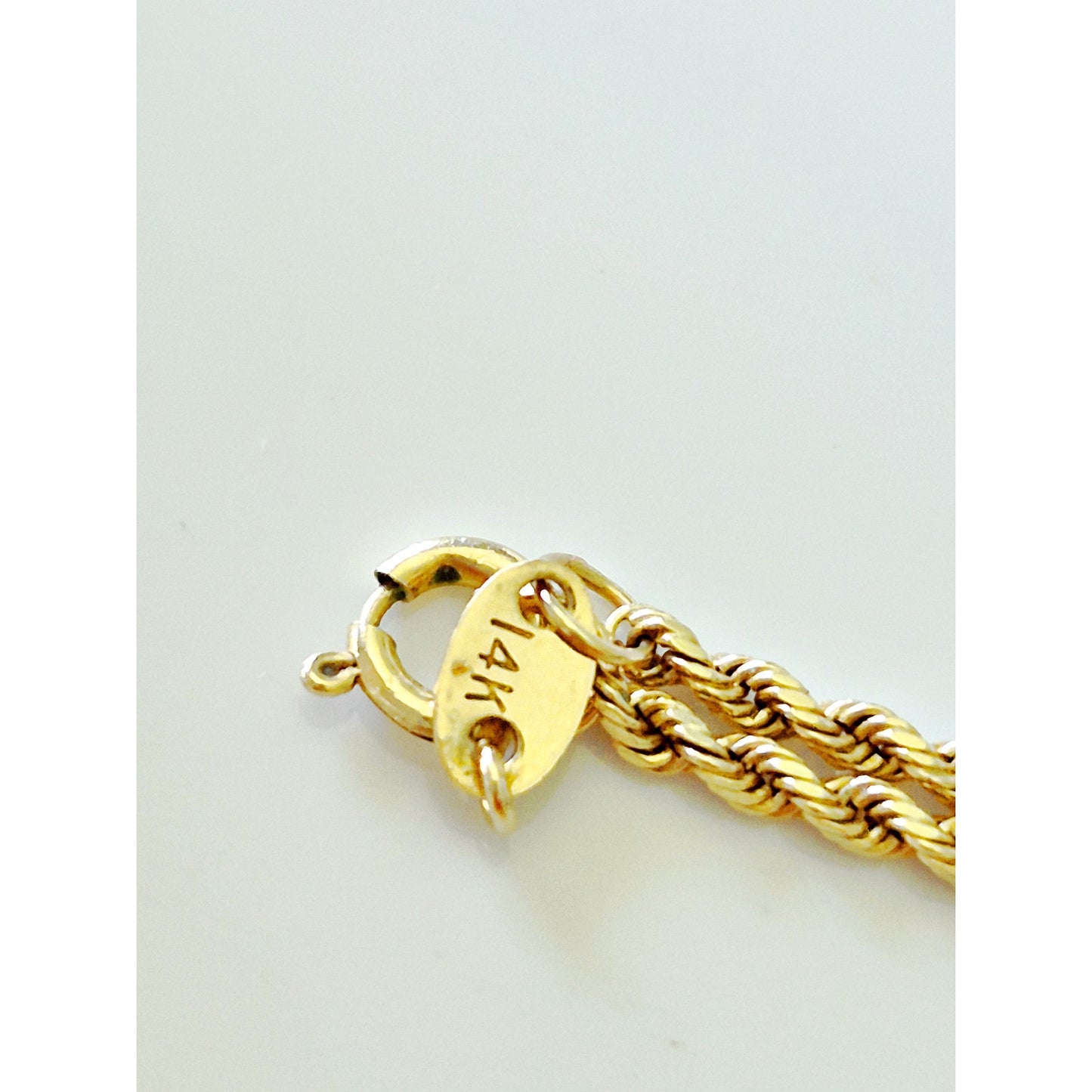 14K Gold Rope 24" Chain Necklace