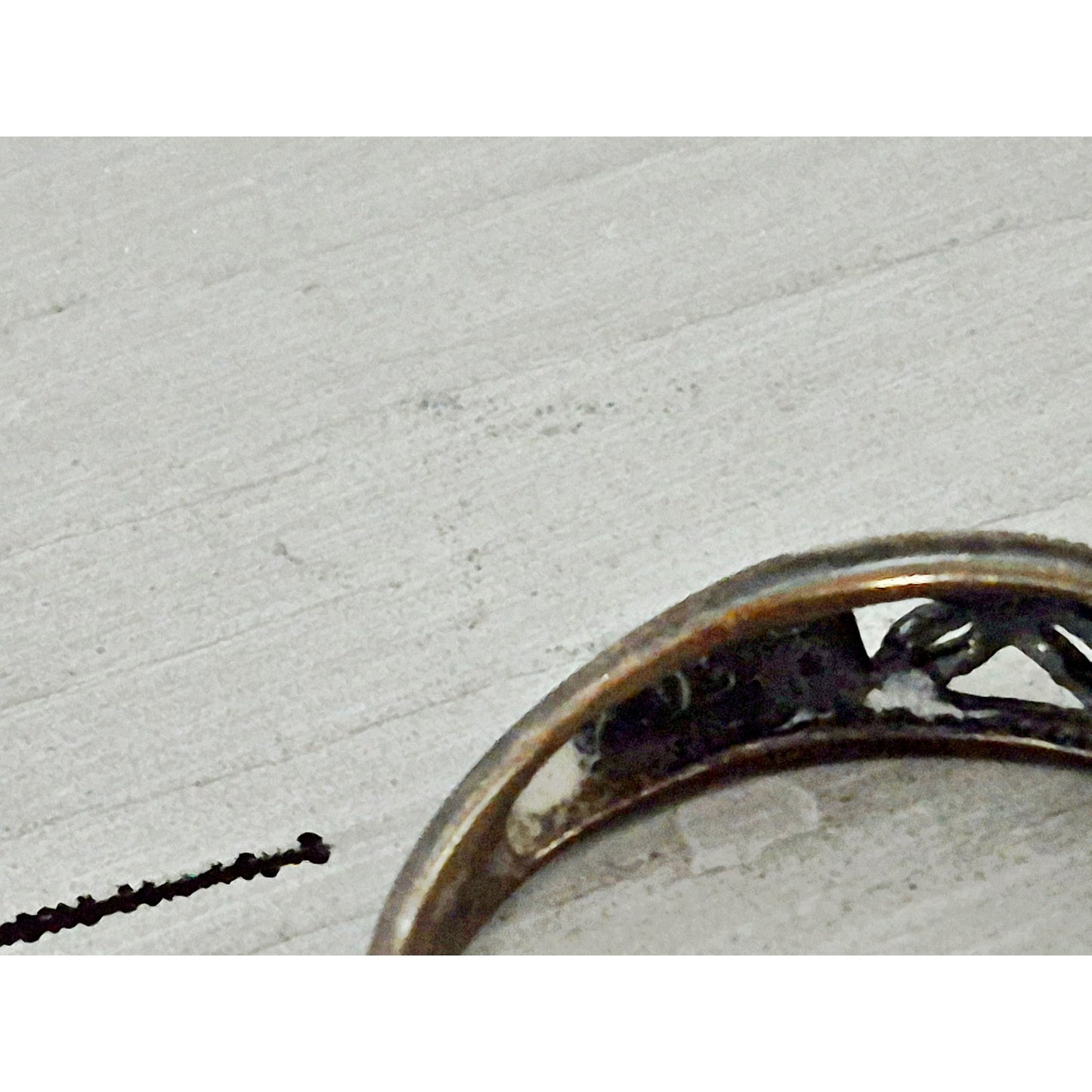 Vintage Sterling Silver Floral Dome Ring Band
