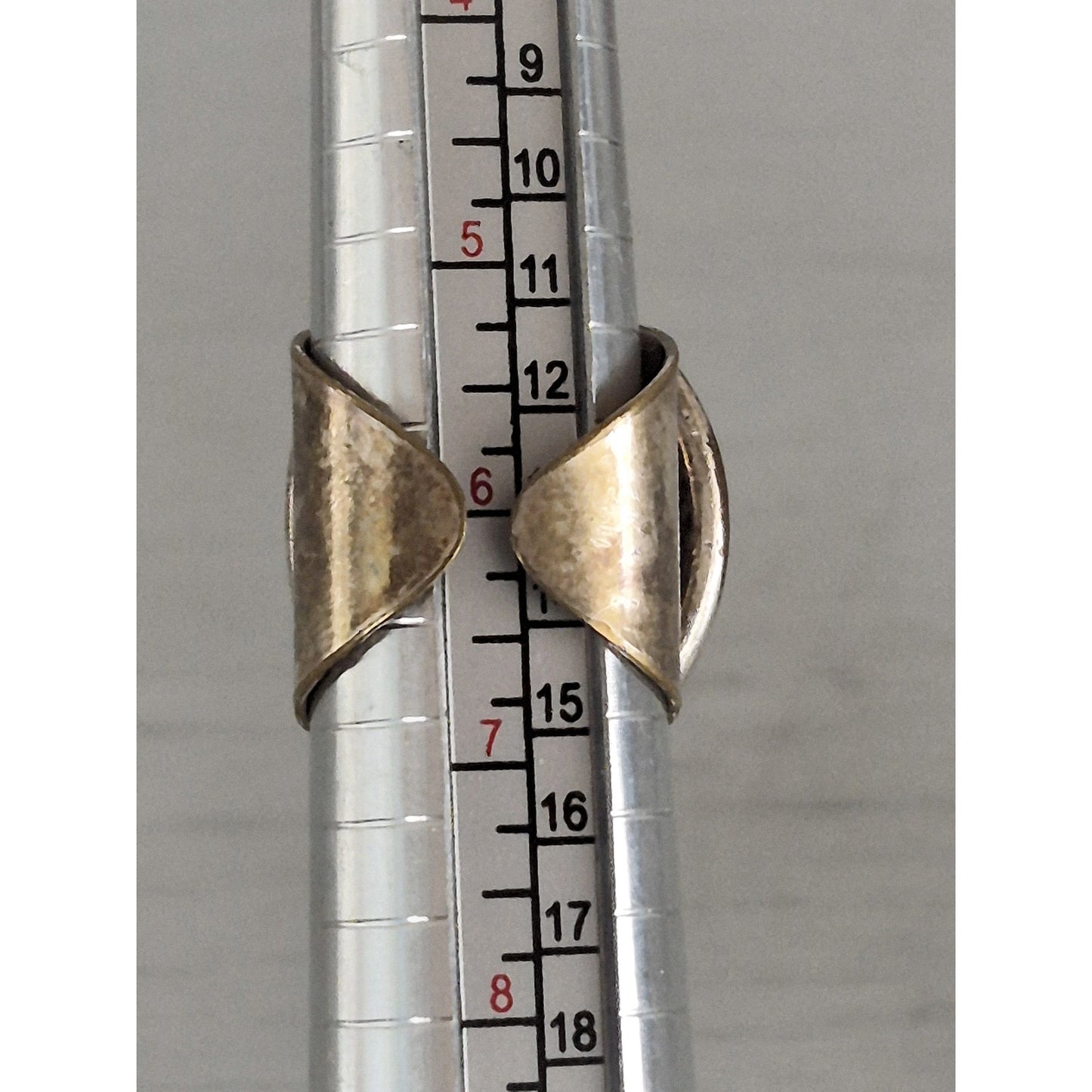 Vintage AD Design Denmark Modernist Orb Silver Ring