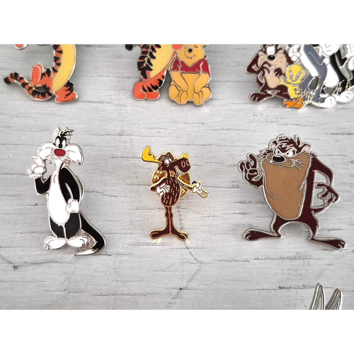 Vintage Warner Bros. Looney Tunes and Disney Enamel Lapel Pins
