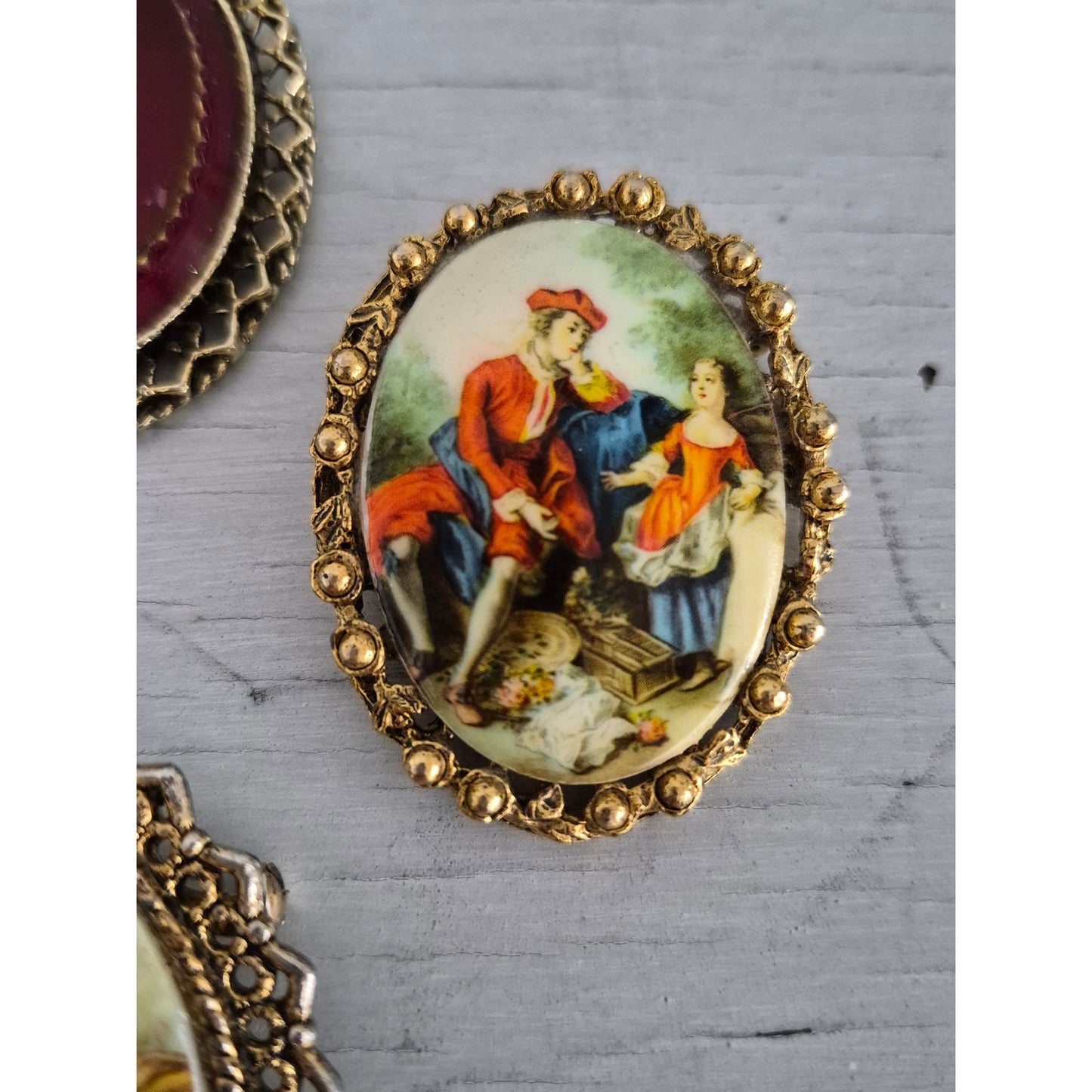 Vintage Victorian Brooch Lot of 4