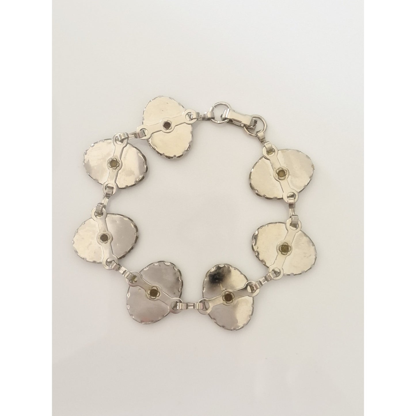 Vintage Silver-tone Abalone Bracelet