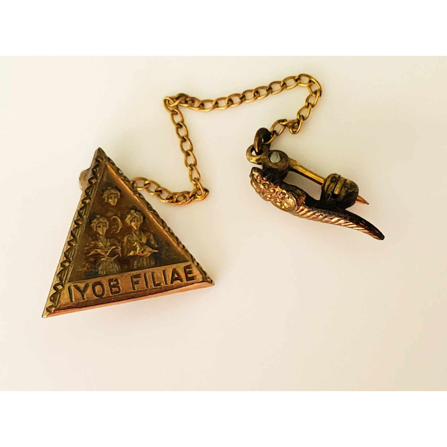 Vintage Masonic Job's Daughter Pin