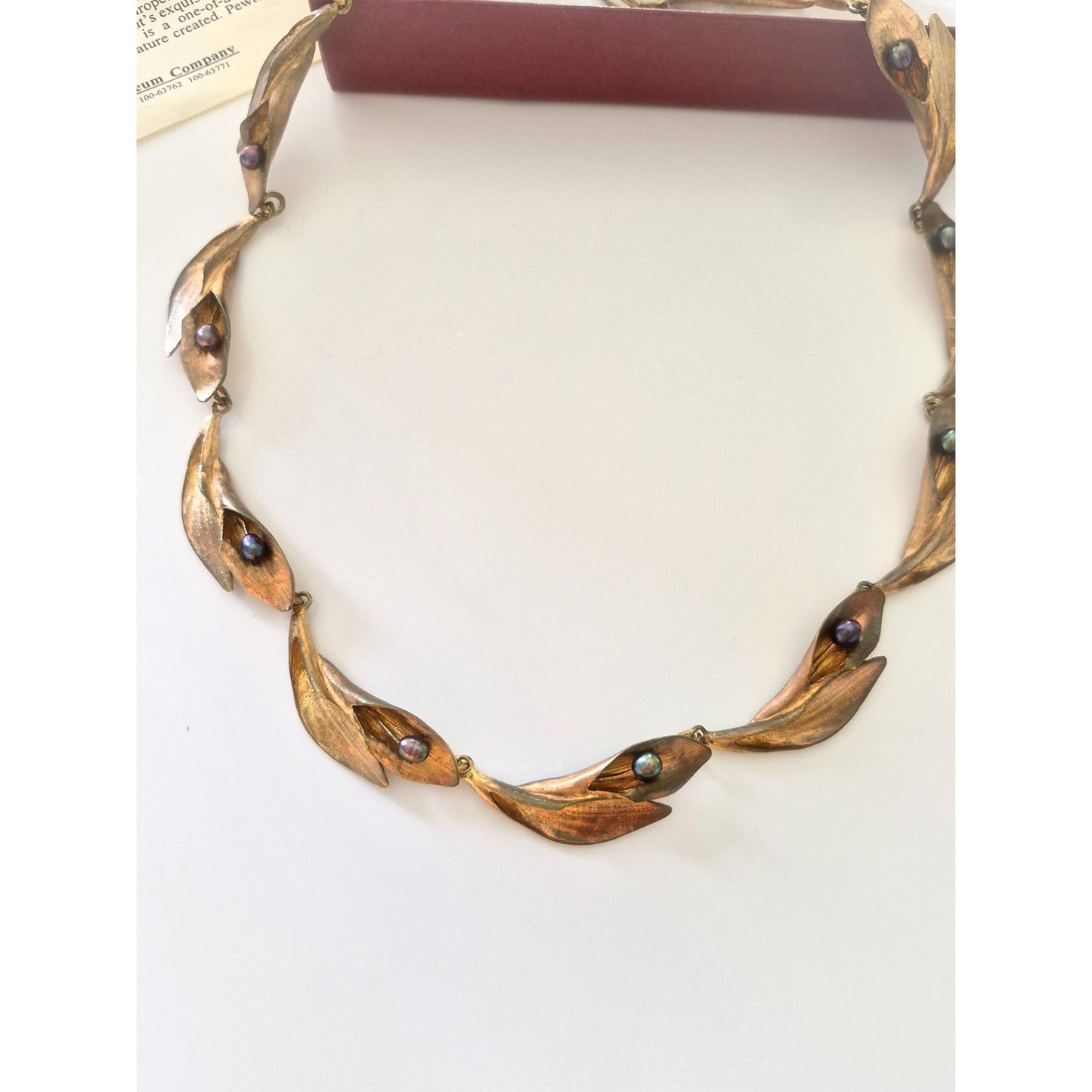 Vintage Museum Company Hosta Cultured Tahitian Pearl Necklace