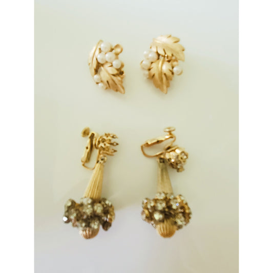 Vintage Trifari and Vendome Clip On Earring Project