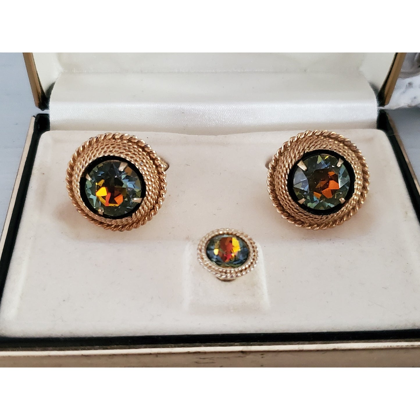 Vintage Swank Designer Cuff Links and Tie Pin in Original Box