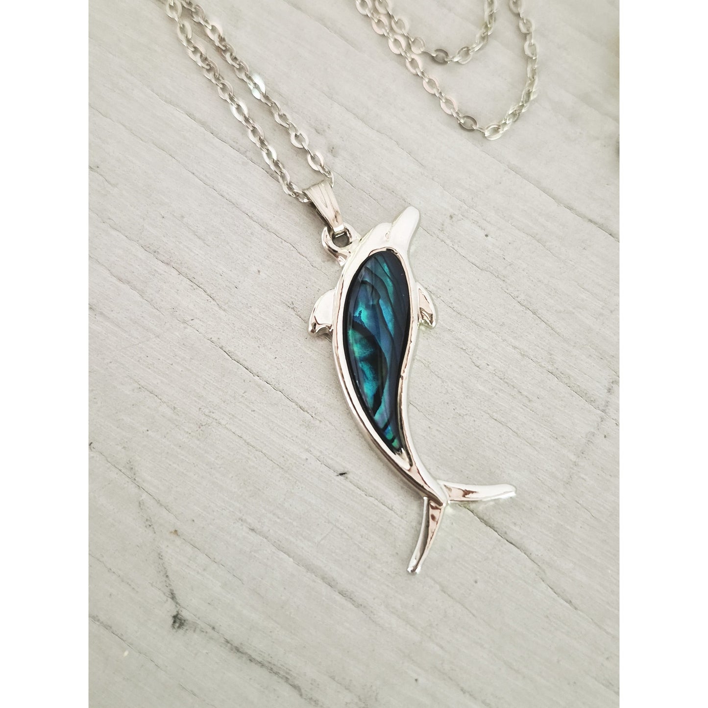 Vintage Dolphin Necklace and Earring Set
