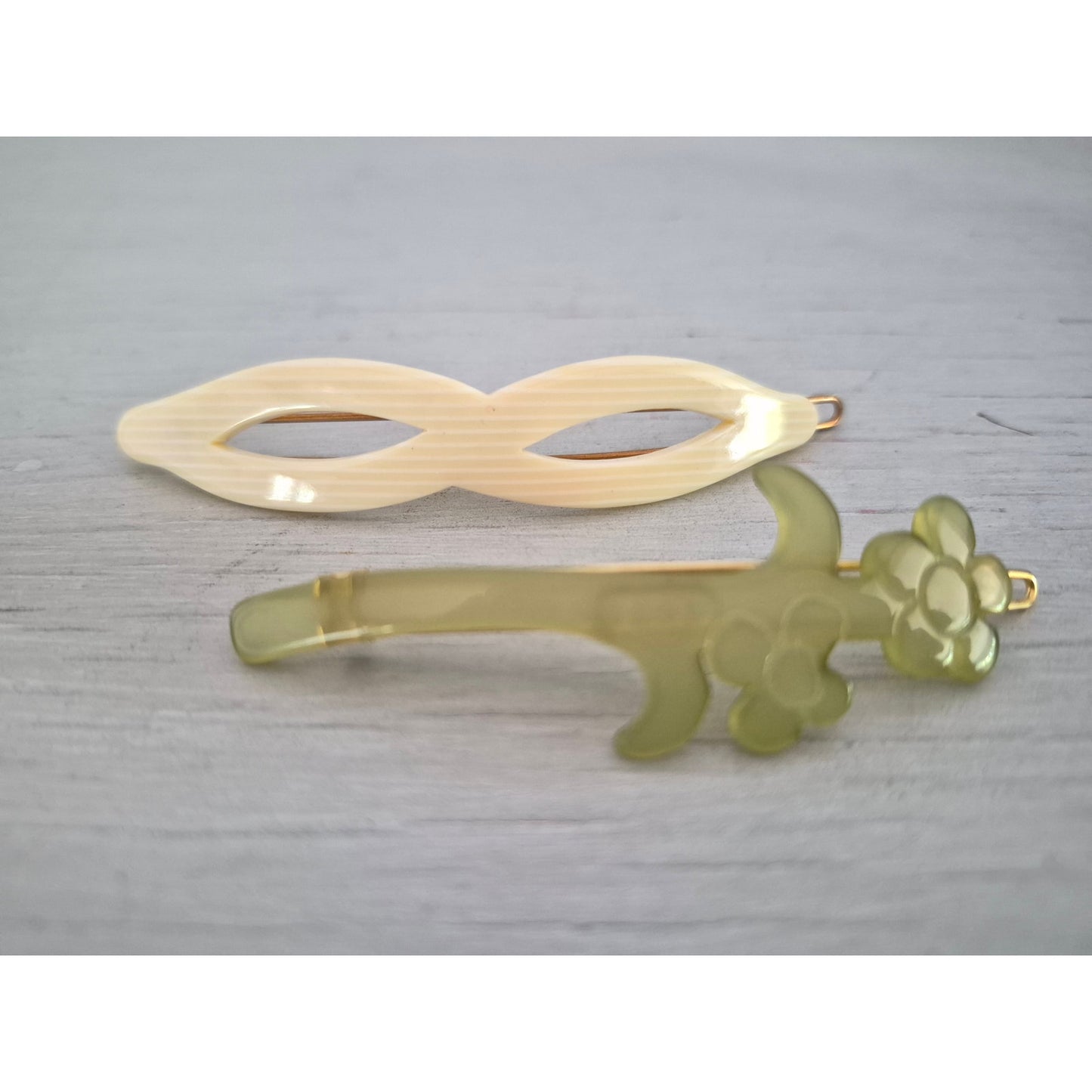 Pair of Vintage 1980s Hair Barrettes