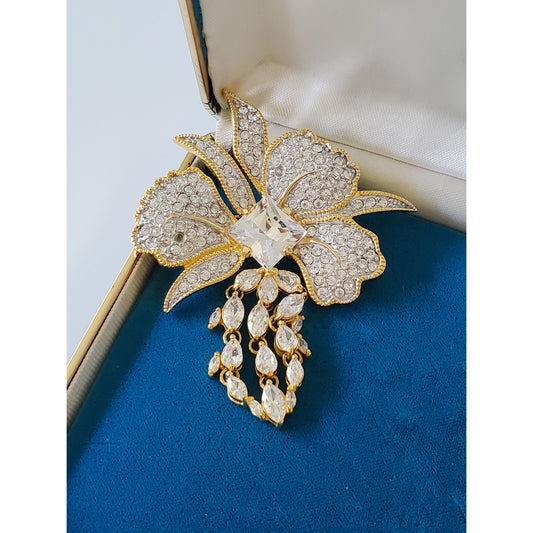 Vintage Nolan Miller Orchid Brooch