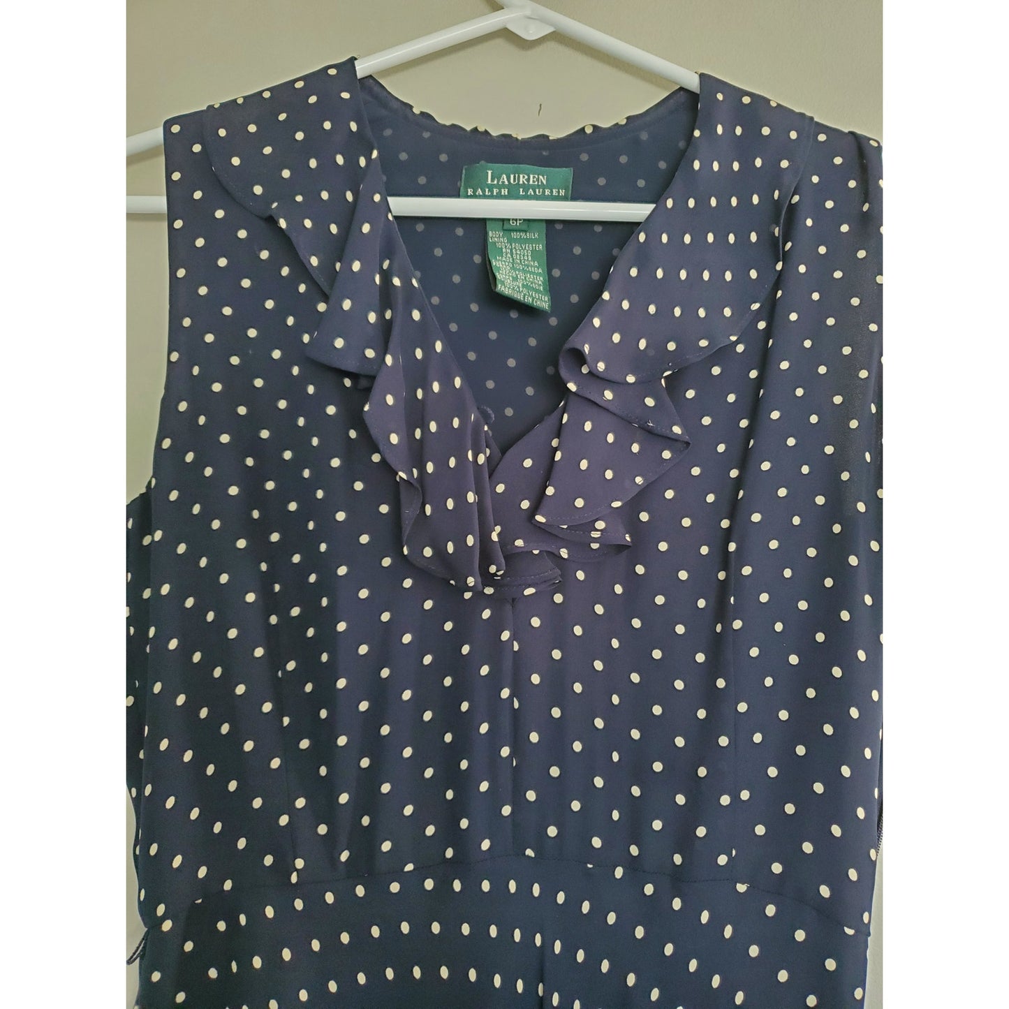 Vintage Petite Ralph Lauren Polka Dot Dress