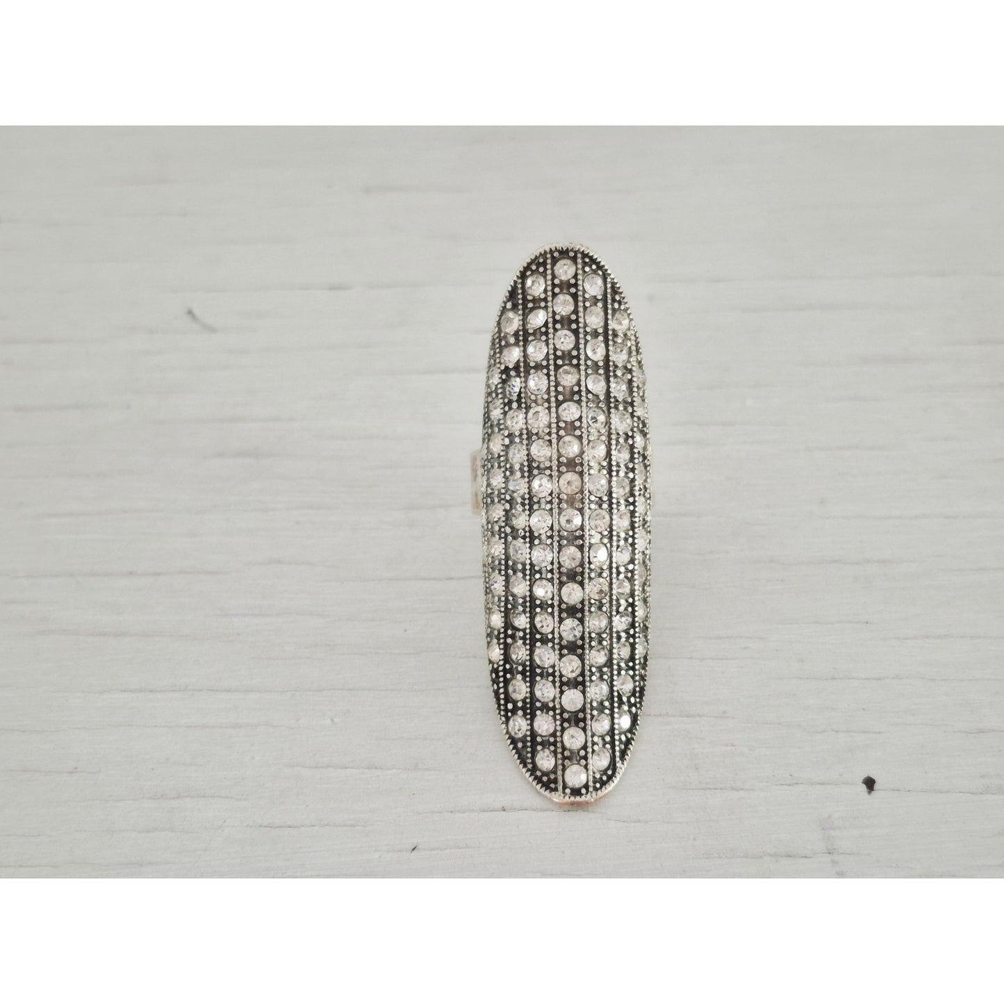 Vintage JewelMint Silver-tone Large Statement Ring