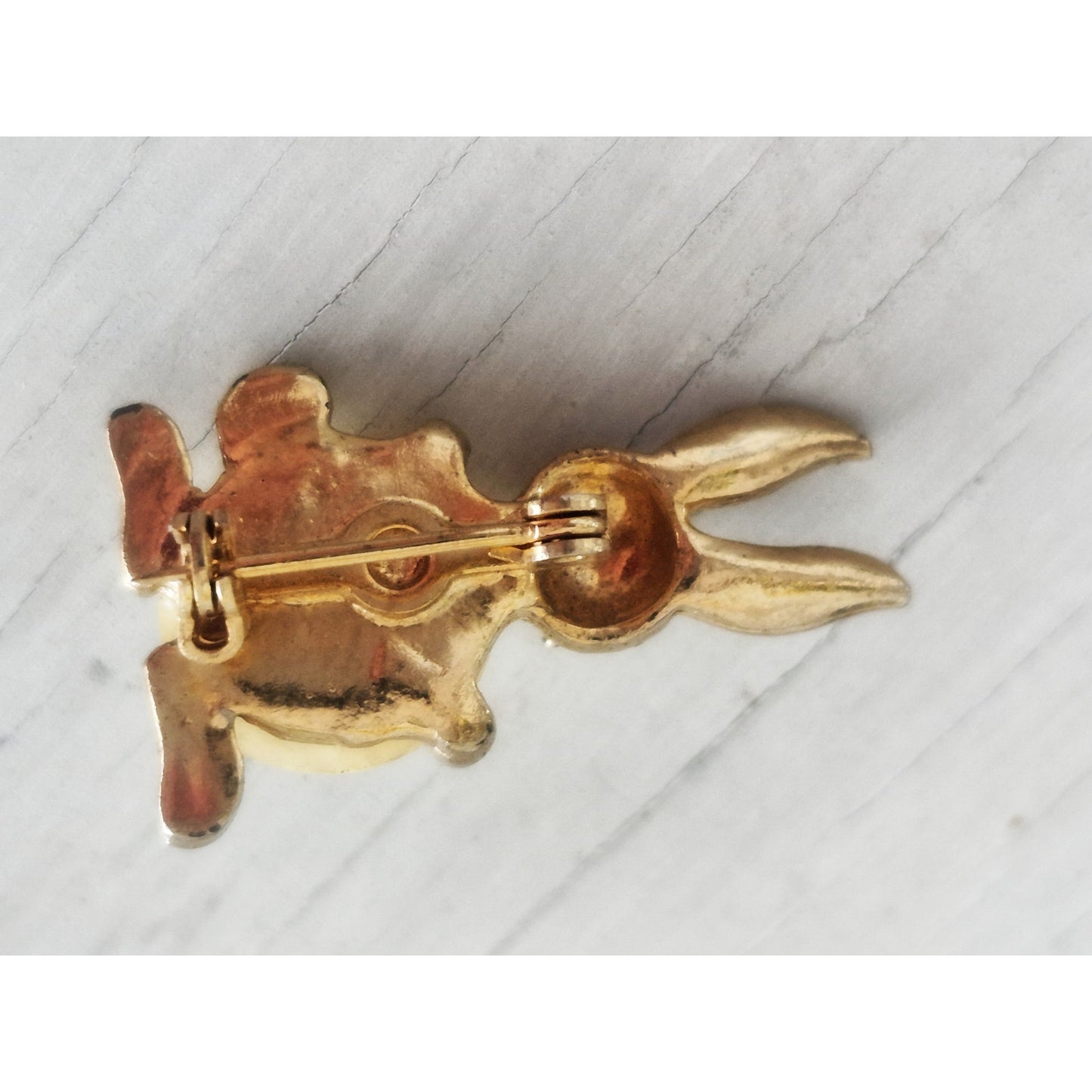 Vintage MCM Jelly Belly Rabbit Pin Brooch
