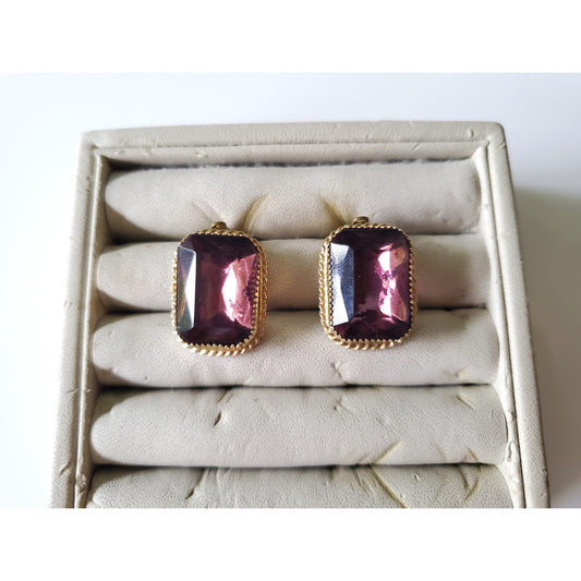 Vintage Whiting & Davis Clip On Earrings
