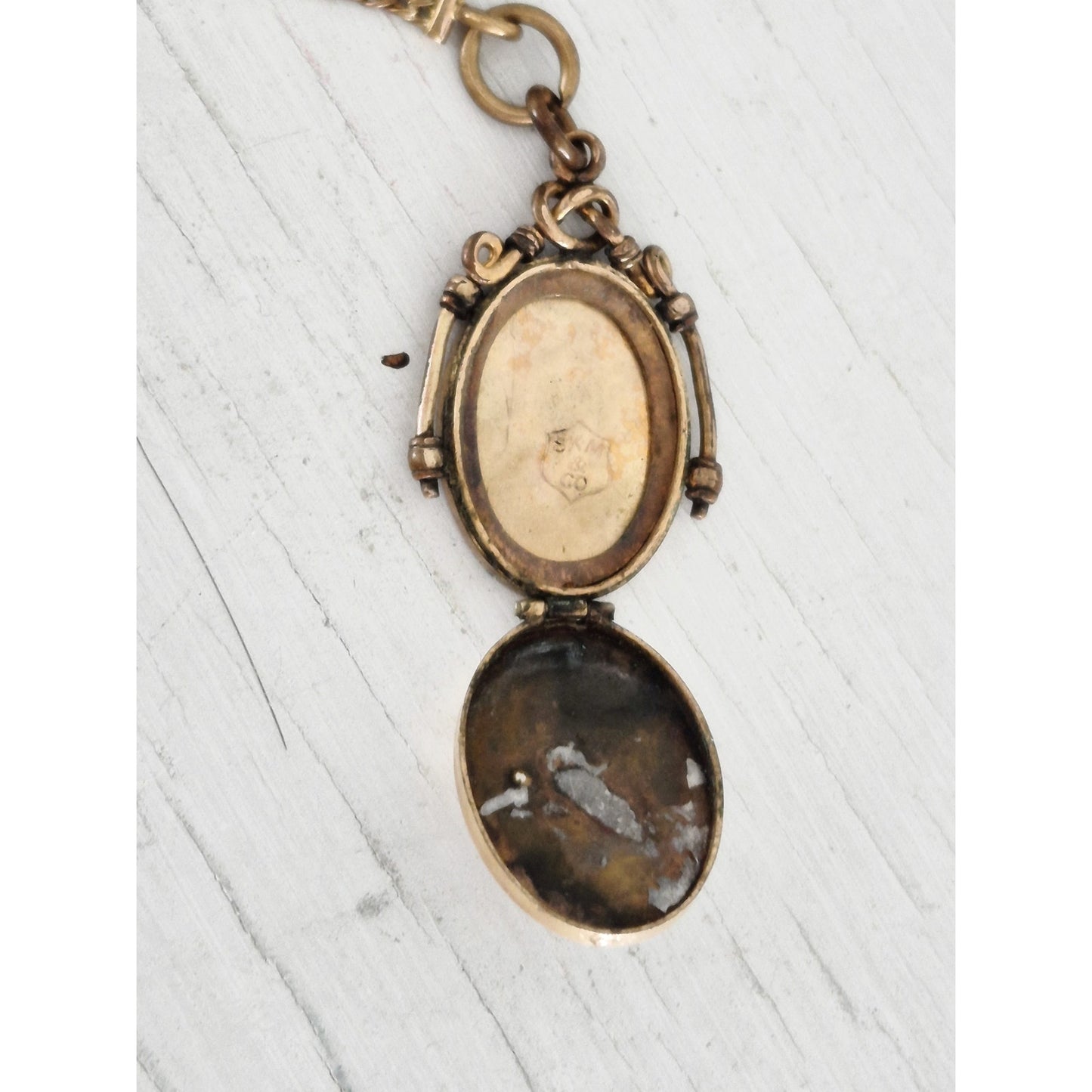 Antique SMK & Co Gold Filled Locket