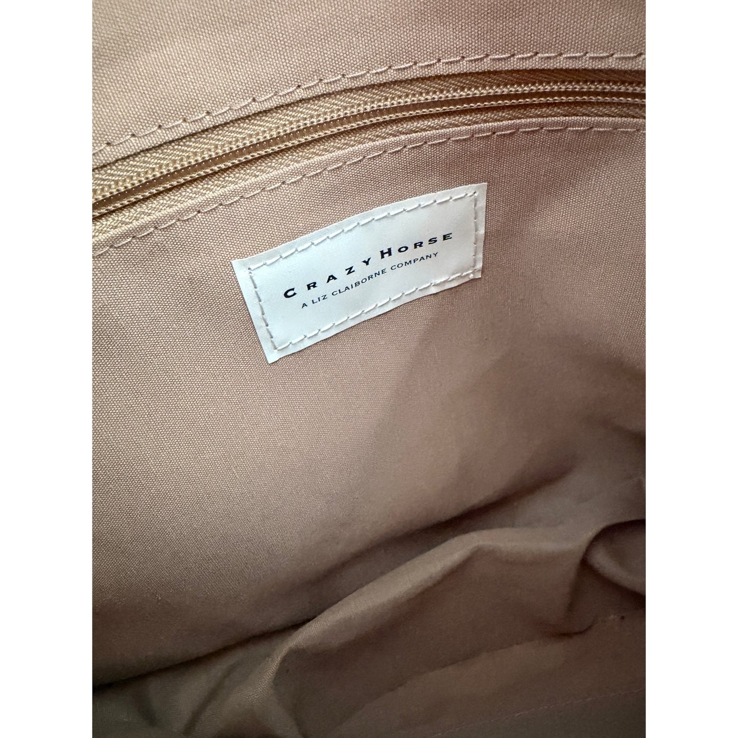 Brown Crazy Horse A Liz Claiborne Company Saddle Purse Bag