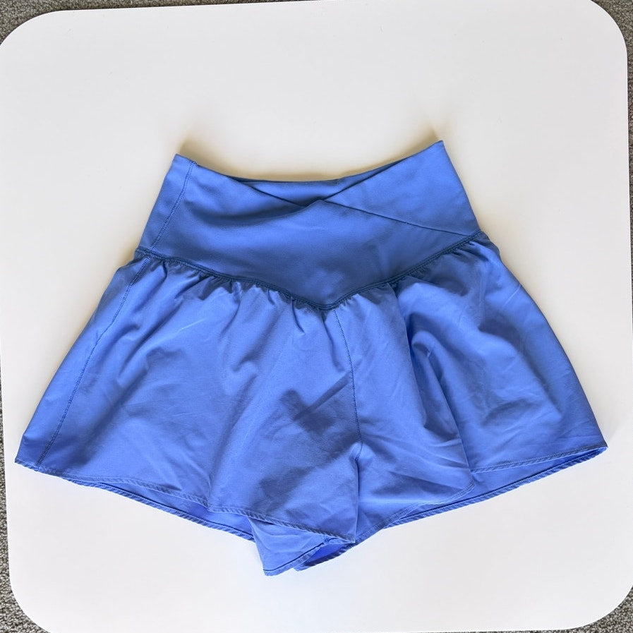 90 Degree Blue and Pink Athletic Shorts