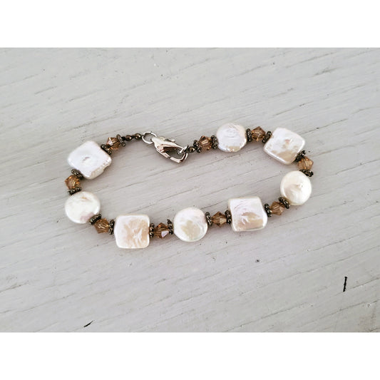Cultured Pearl and Beaded Bracelet
